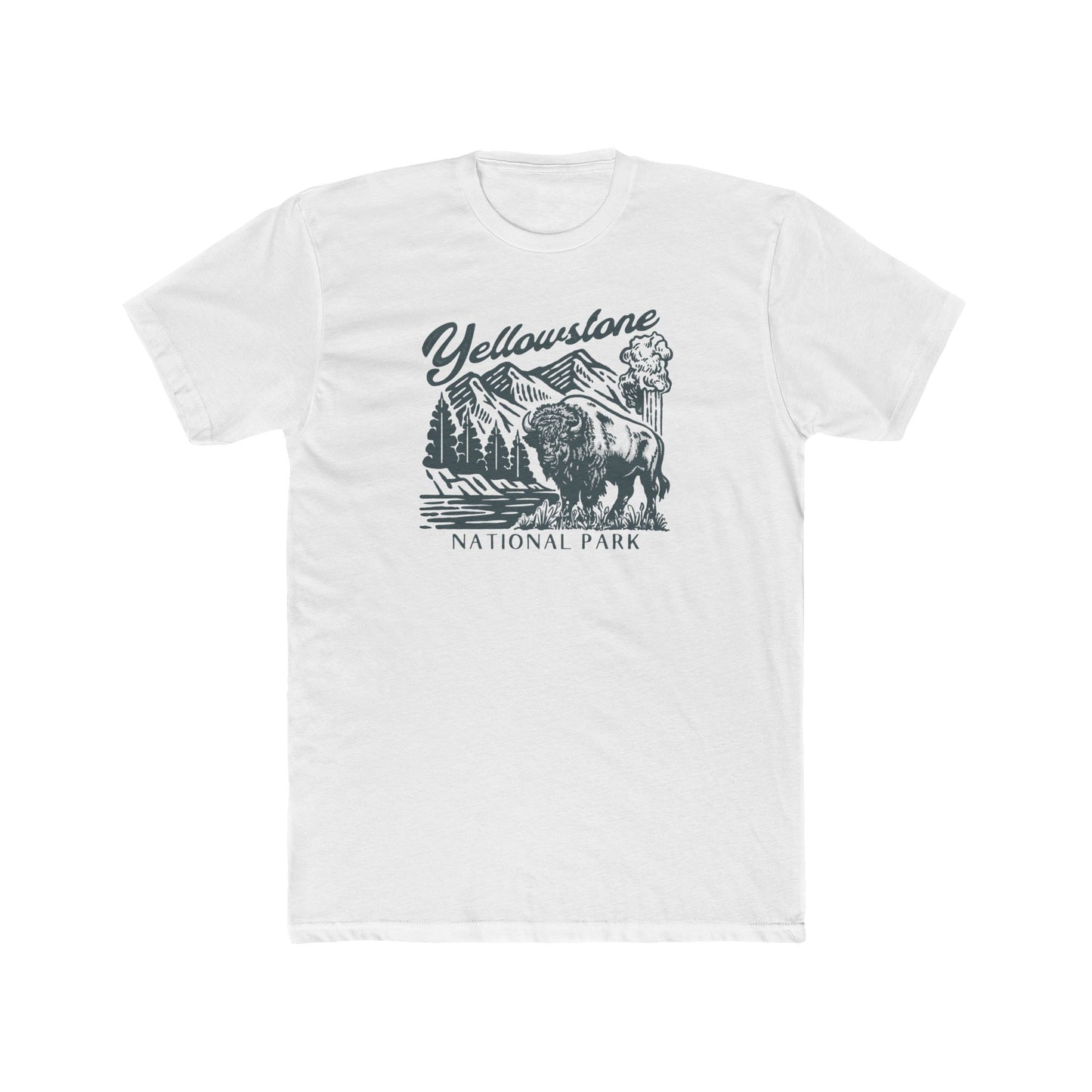 Yellowstone National Park Unisex Cotton Crew Tee - Adventure-Ready Wilderness T-Shirt