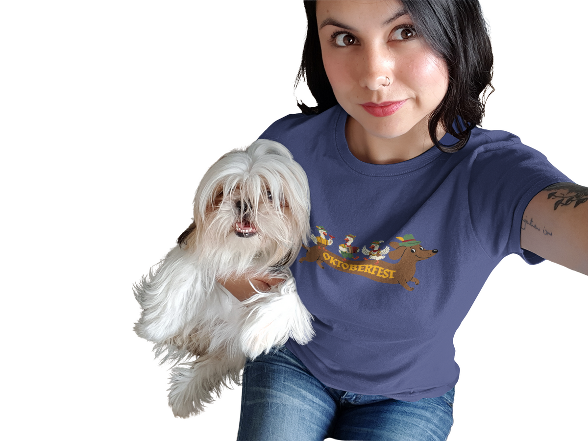 Oktoberfest Dachshund T-Shirt — Cute Sausage Dog Parade Beer Festival Tee