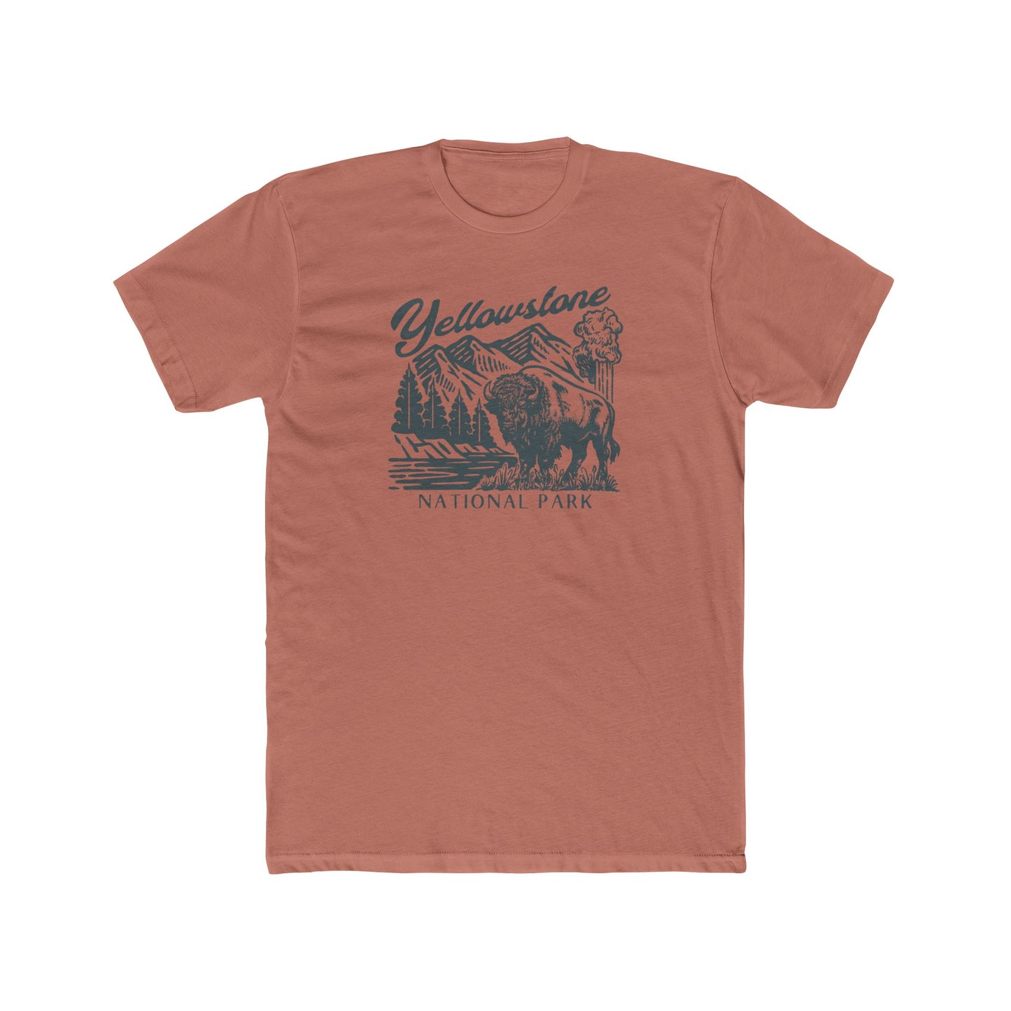 Yellowstone National Park Unisex Cotton Crew Tee - Adventure-Ready Wilderness T-Shirt