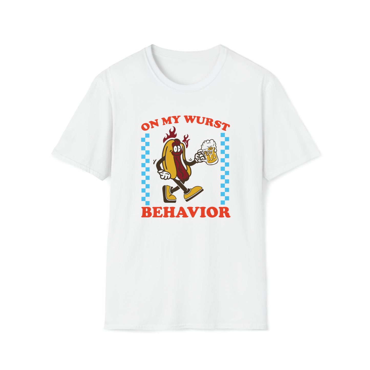 On My Wurst Behavior Oktoberfest Unisex Softstyle T-Shirt