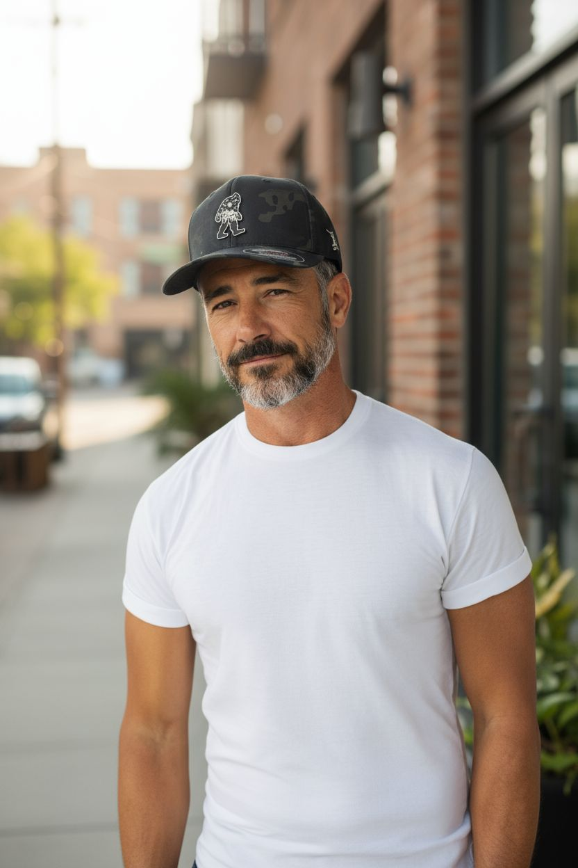 Bigfoot Branded Bills Leather Patch Hat