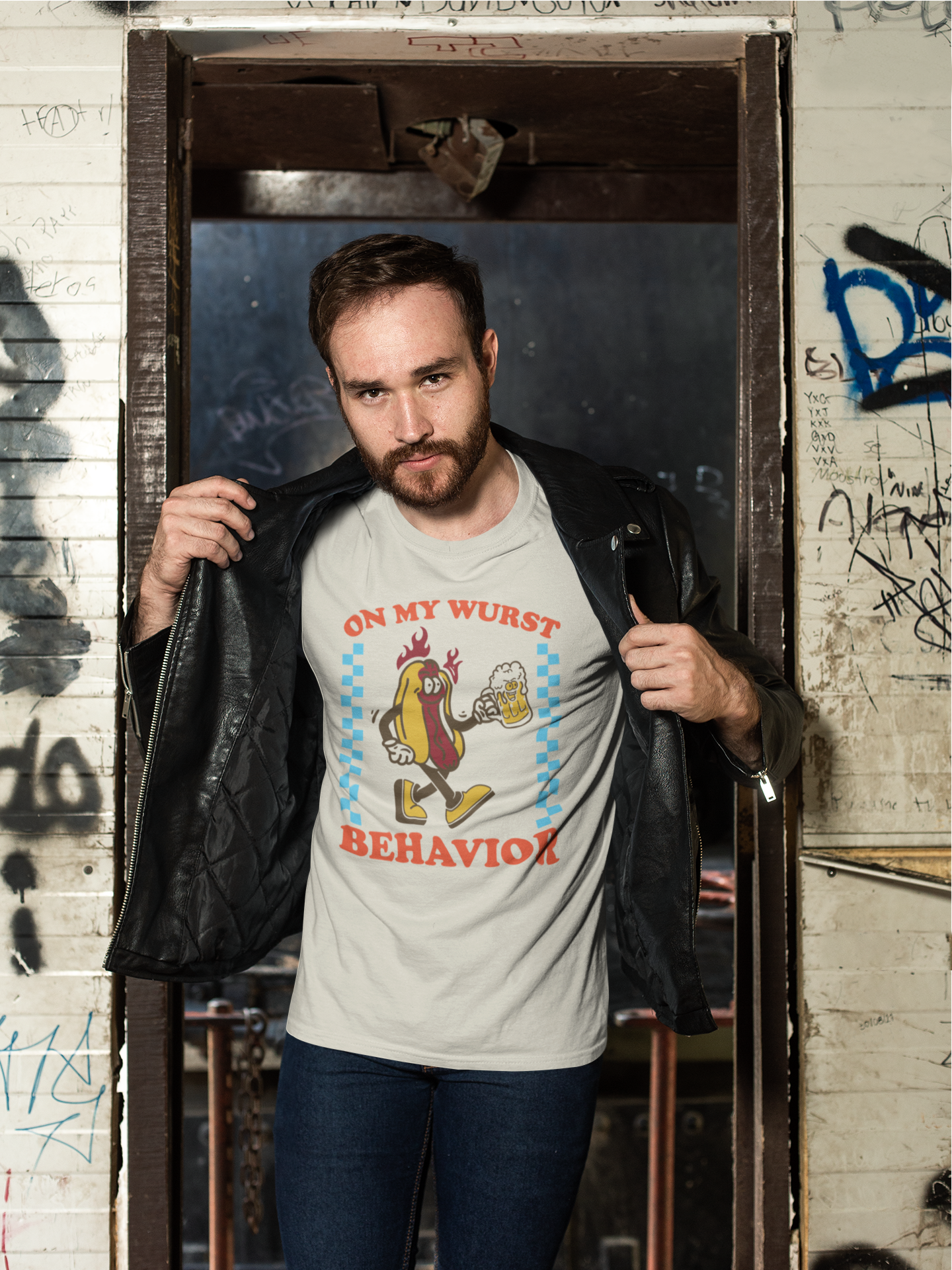 On My Wurst Behavior Oktoberfest Unisex Softstyle T-Shirt
