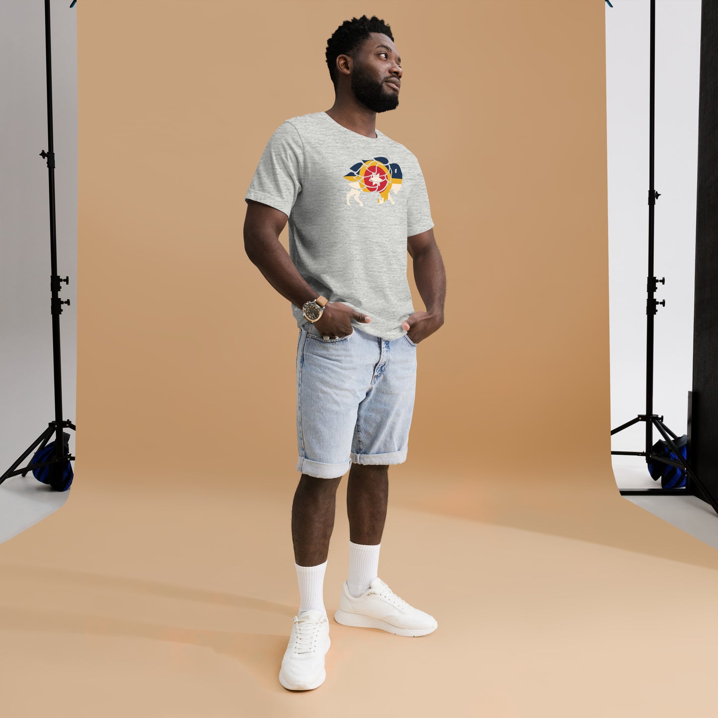 Tulsa Flag Bison Unisex Tee