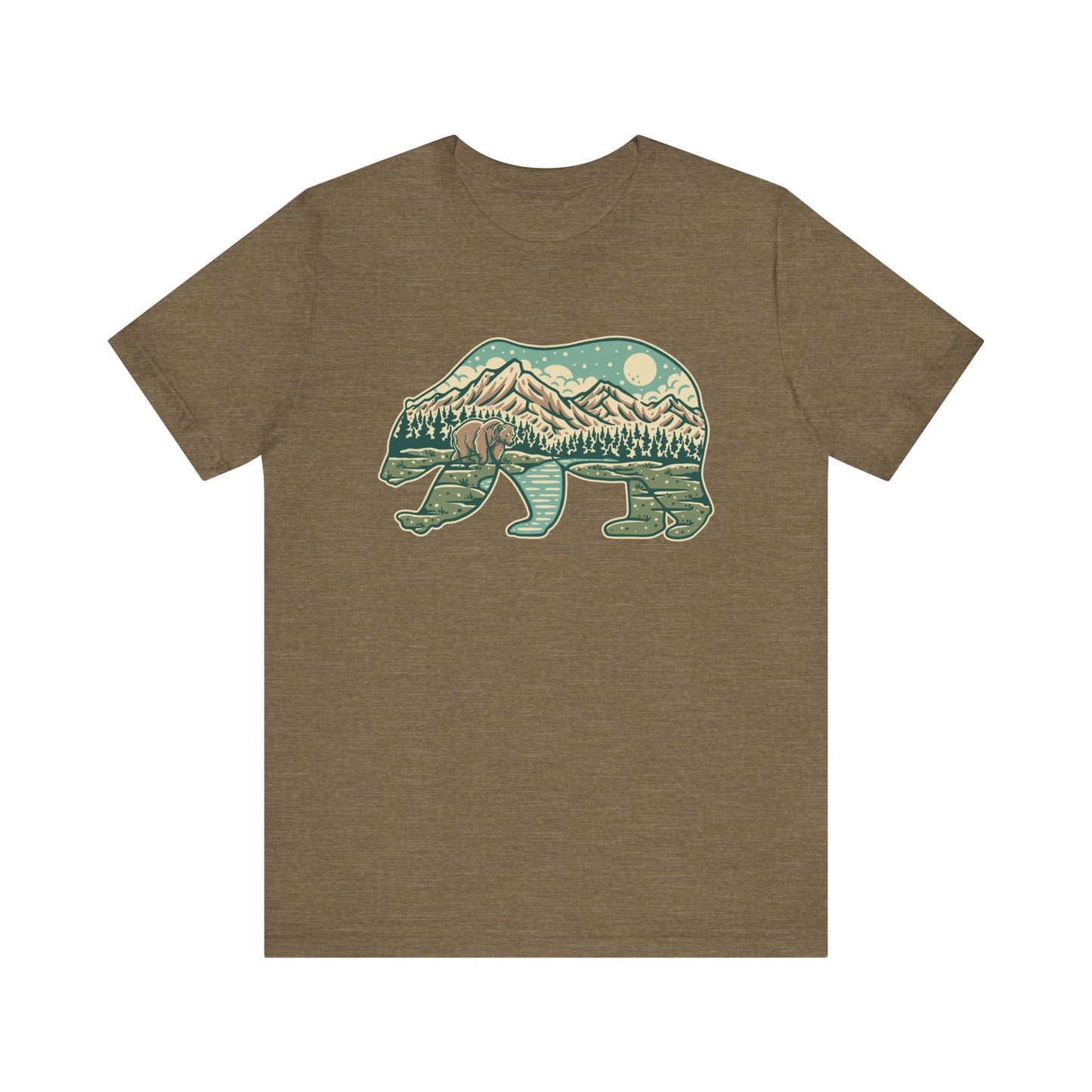 Bear in Nature Unisex Jersey Short Sleeve Tee