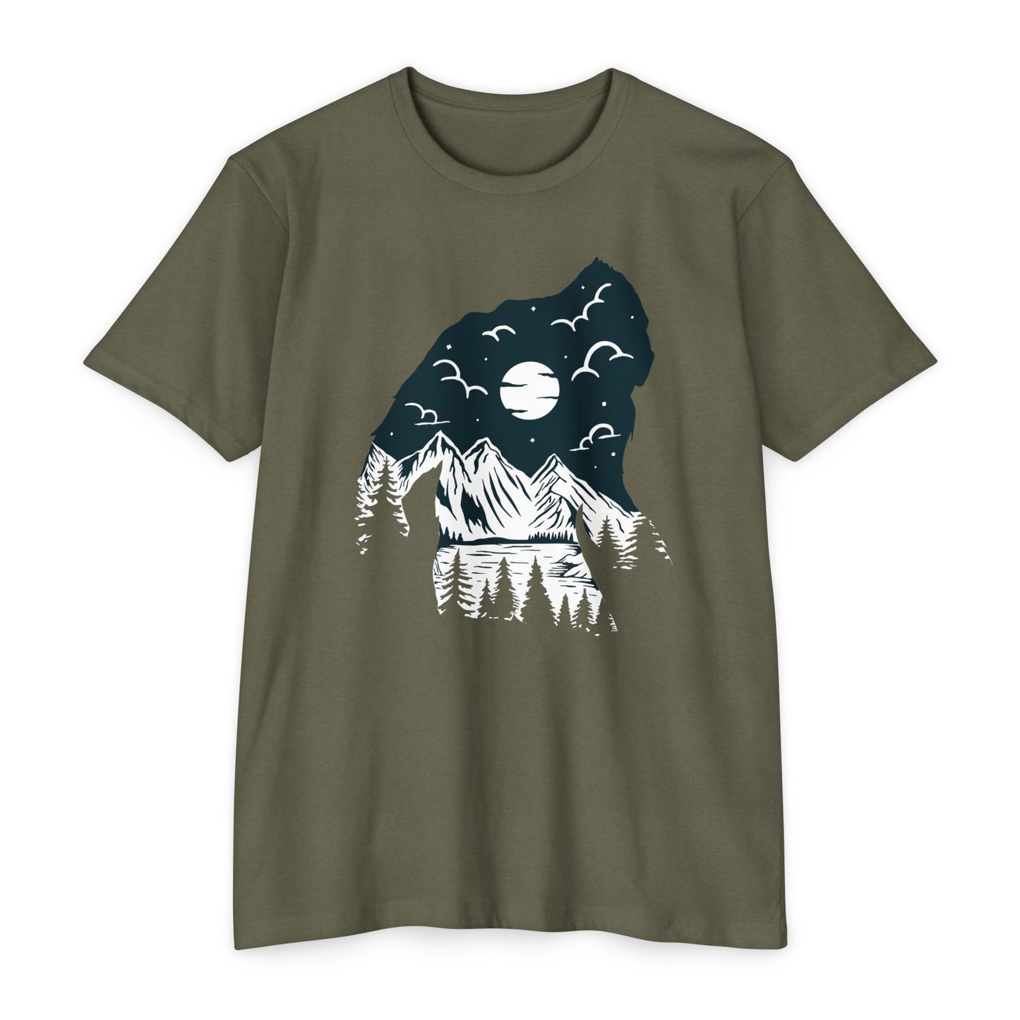 Bigfoot Unisex CVC Jersey T-shirt