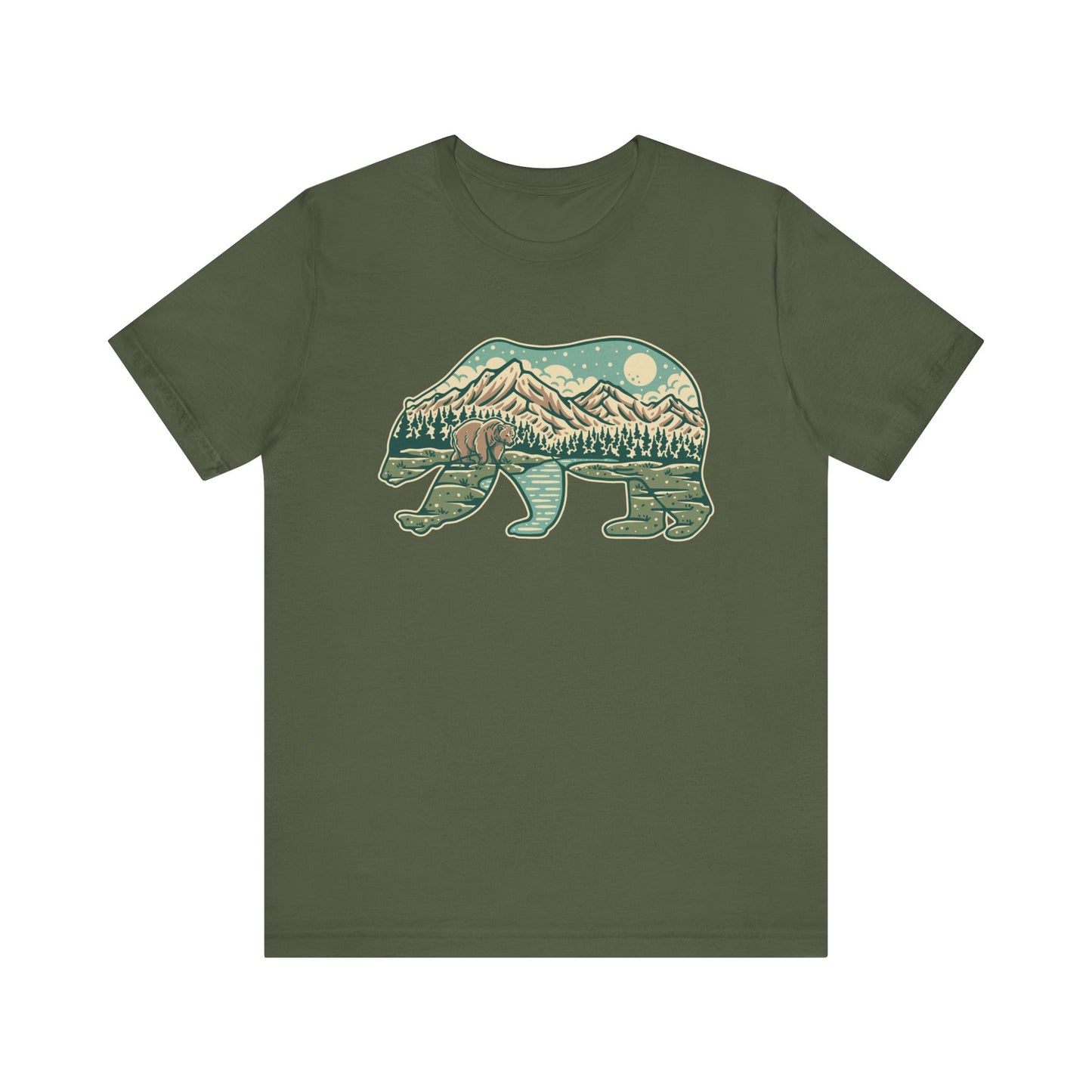 Bear in Nature Unisex Jersey Short Sleeve Tee