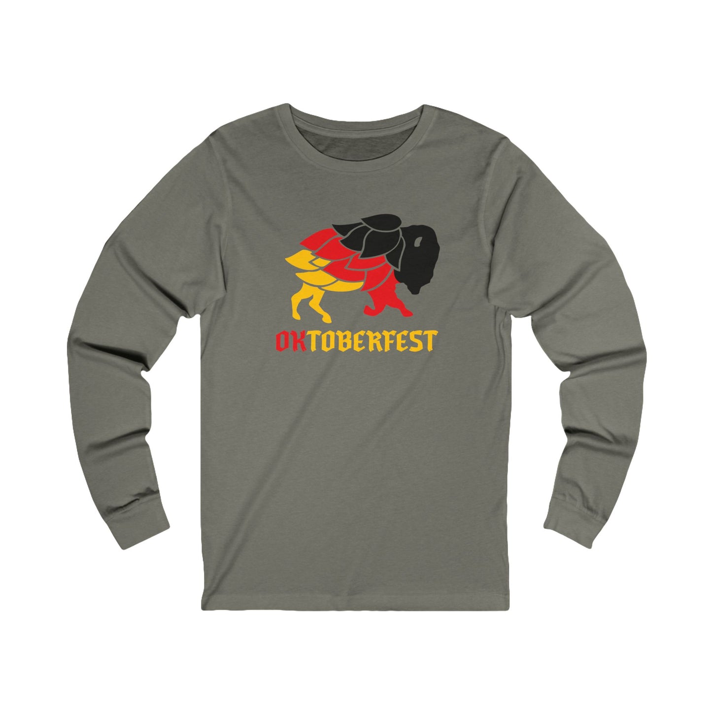 Oktoberfest Hop Bison Unisex Jersey Long Sleeve Tee