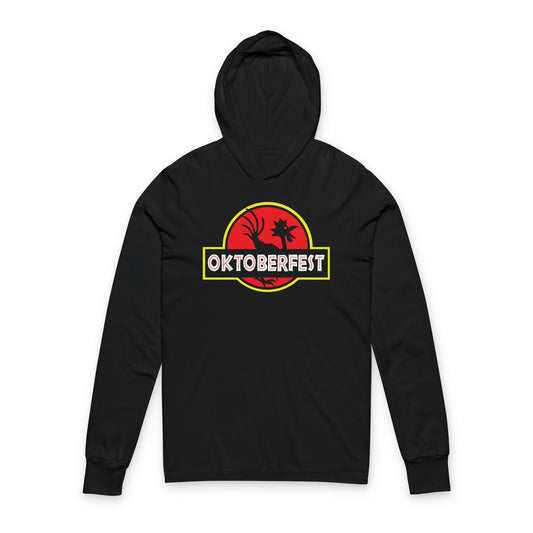 Oktoberfest Park Unisex Hooded Long Sleeve Tee, Perfect for Fall Celebrations, Casual Wear, Party, Gifts, Unisex Apparel