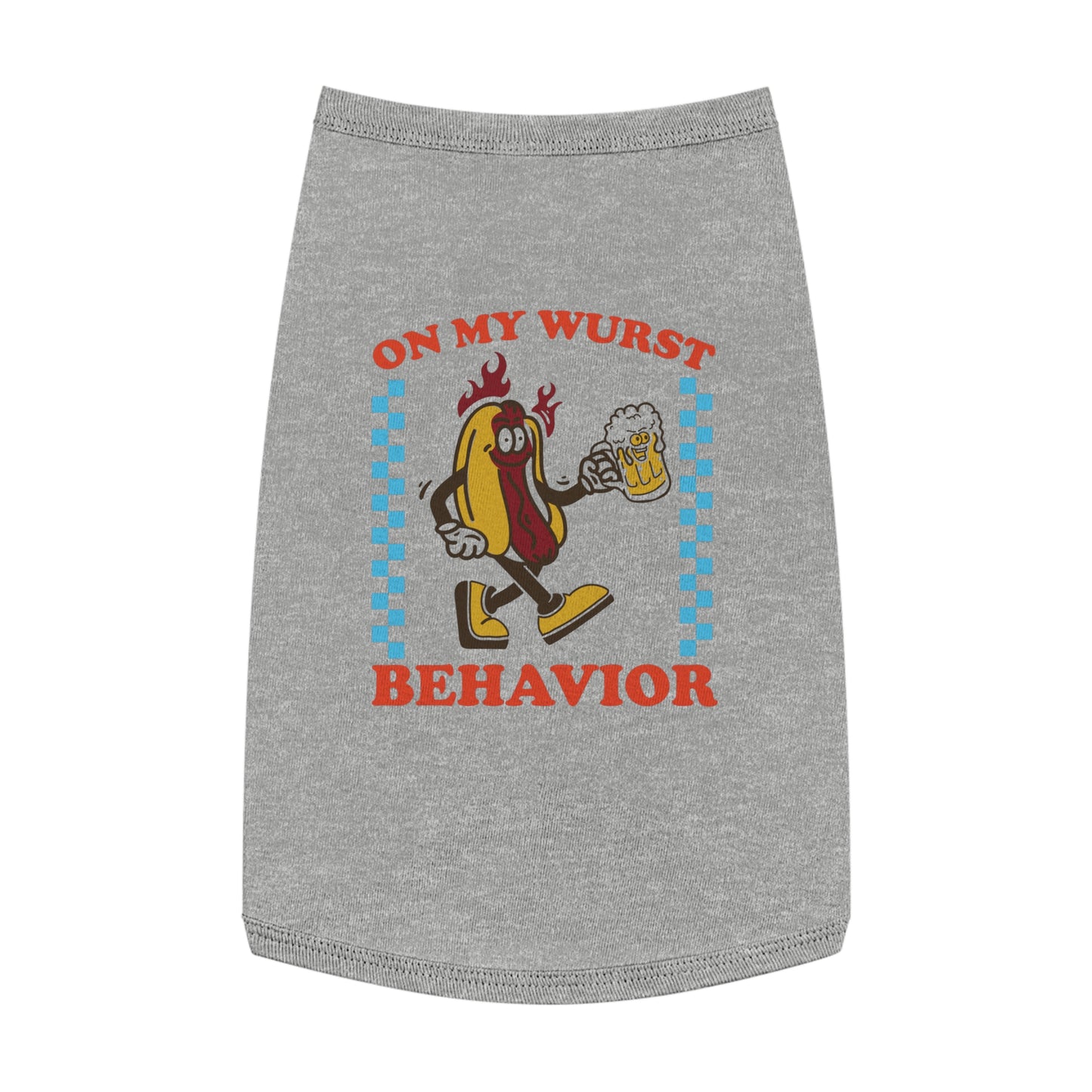 On My Wurst Behavior Oktoberfest Pet Tank Top