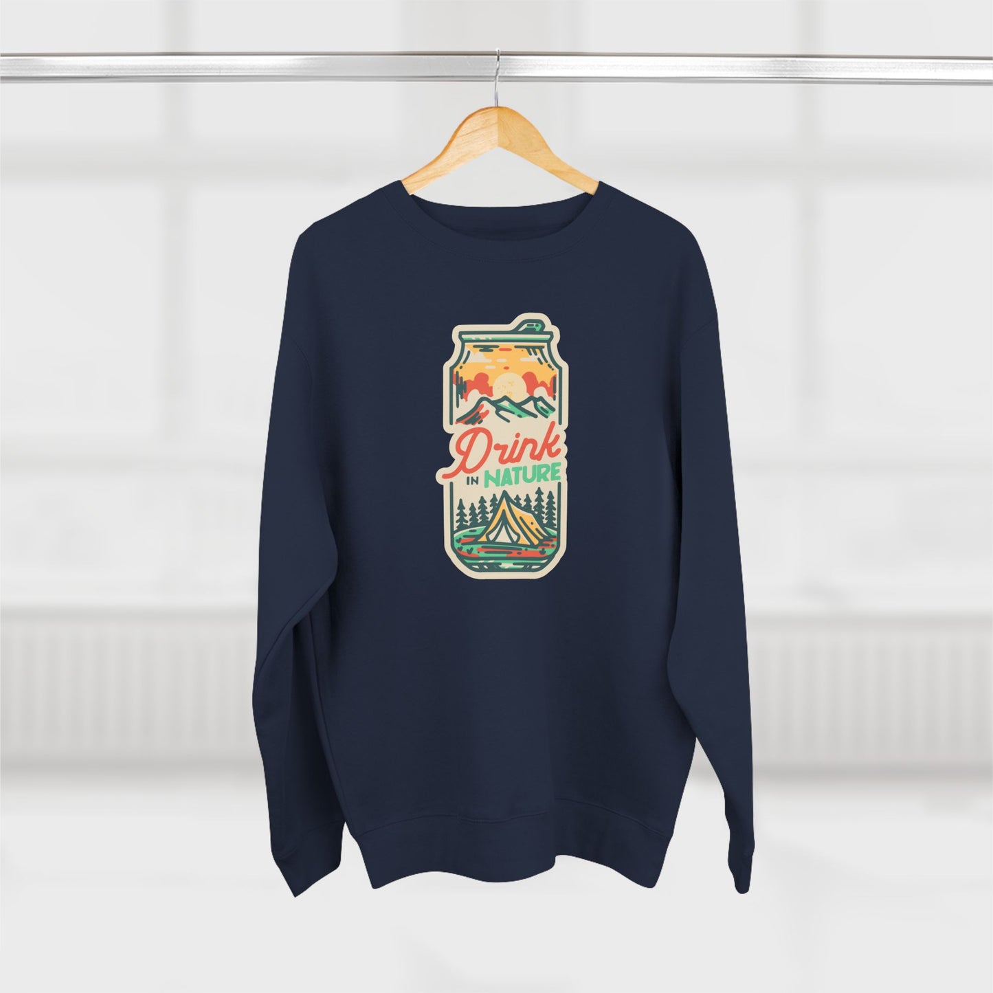 Drink in Nature Unisex Premium Crewneck Sweatshirt