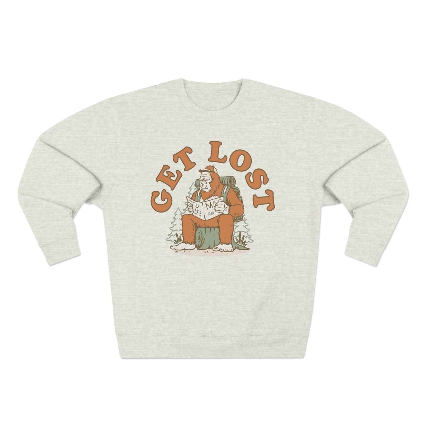 Get Lost Bigfoot Unisex Premium Crewneck Sweatshirt