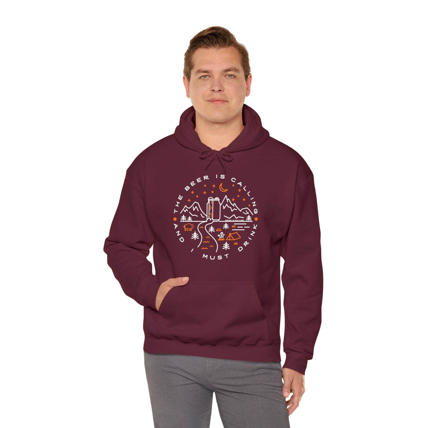 The Beer is Calling Unisex Heavy Blend™ Hooded Sweatshirt