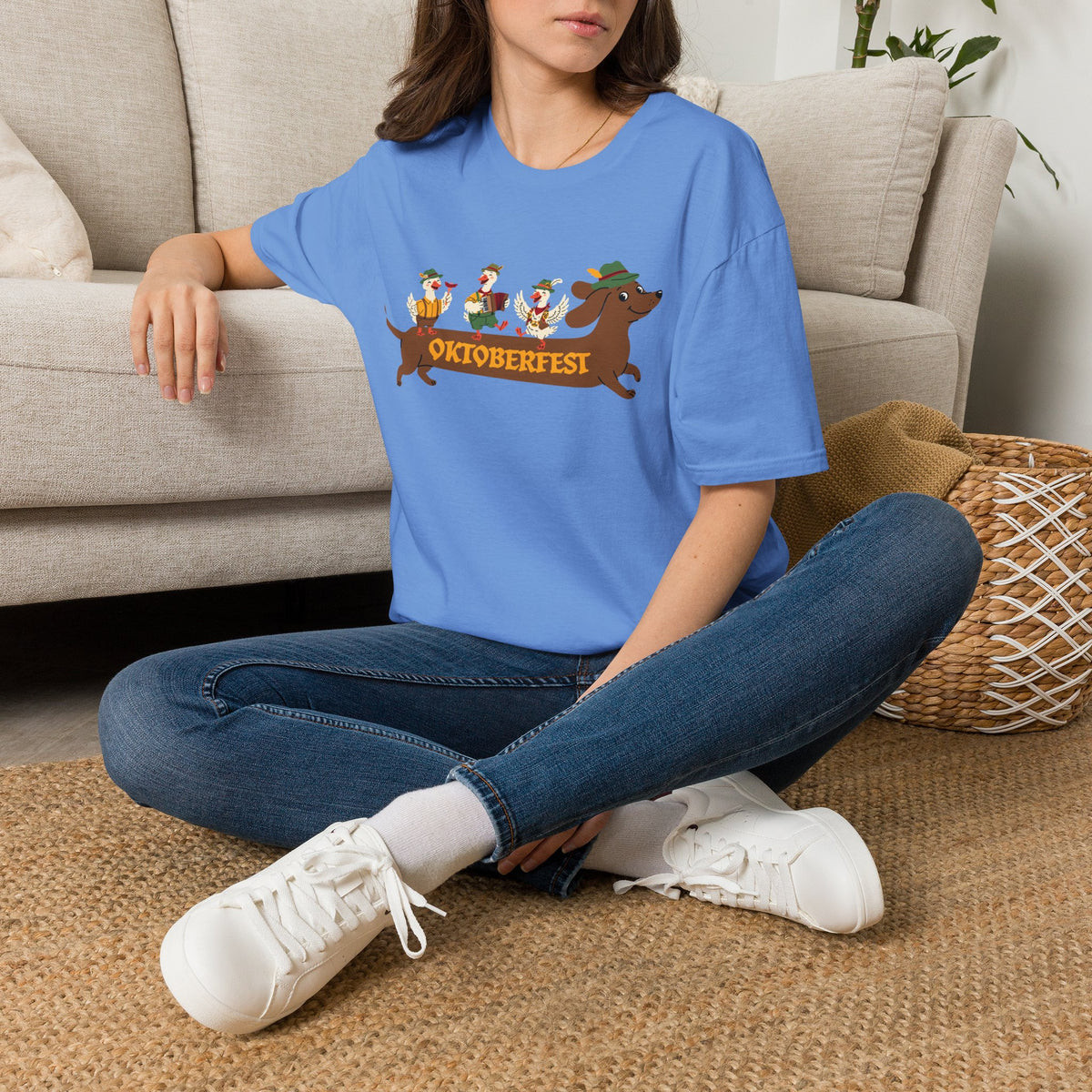 Oktoberfest Dachshund T-Shirt — Cute Sausage Dog Parade Beer Festival Tee