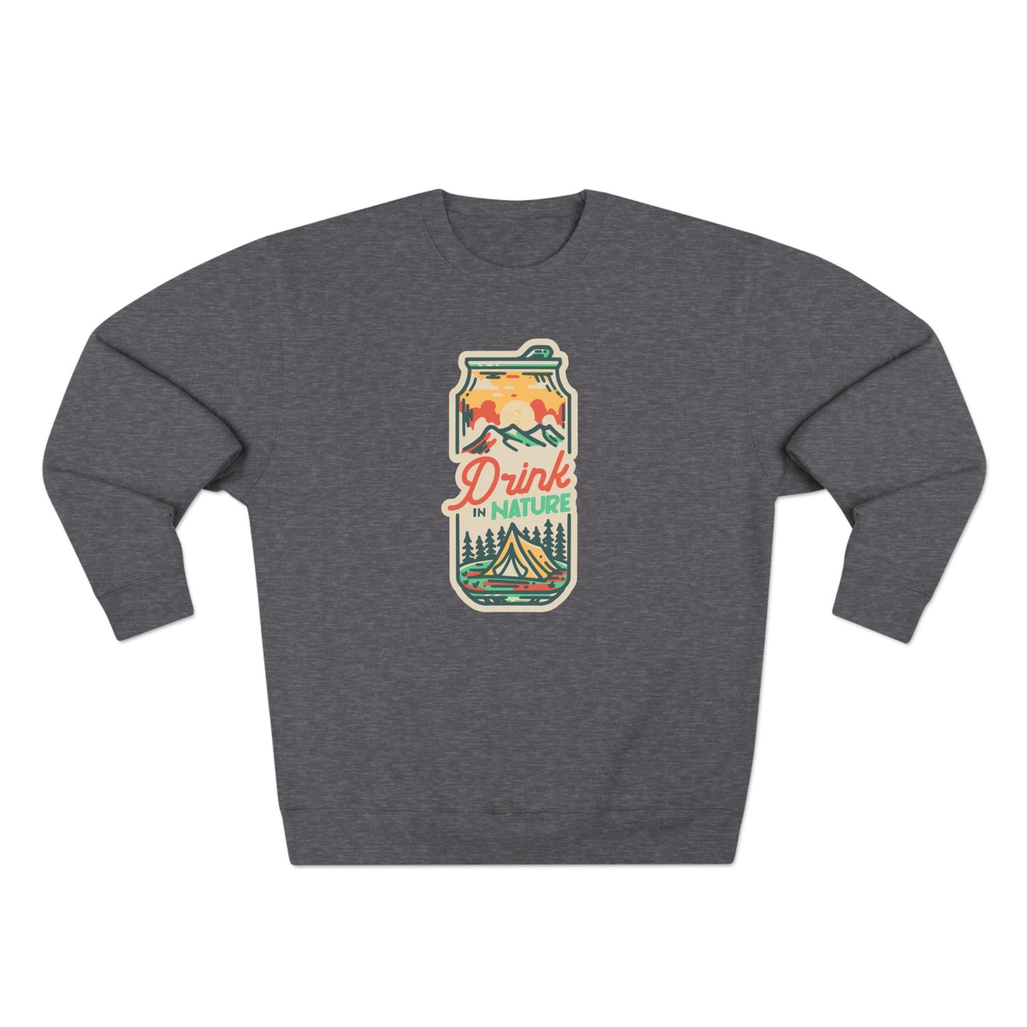 Drink in Nature Unisex Premium Crewneck Sweatshirt