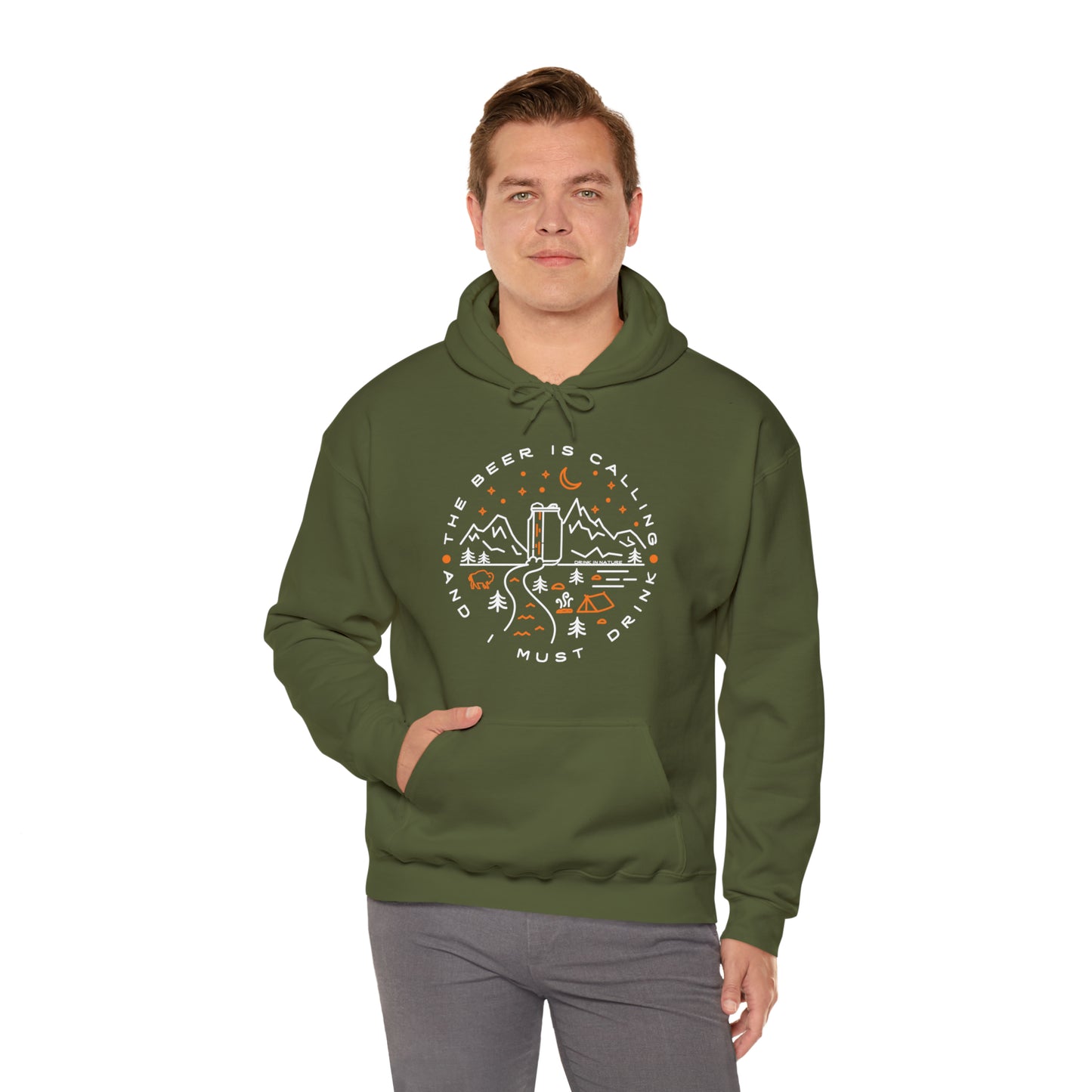 The Beer is Calling Unisex Heavy Blend™ Hooded Sweatshirt