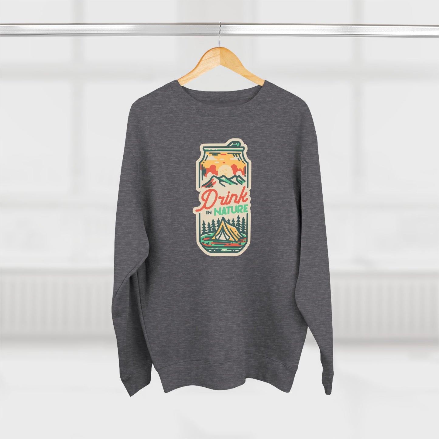 Drink in Nature Unisex Premium Crewneck Sweatshirt