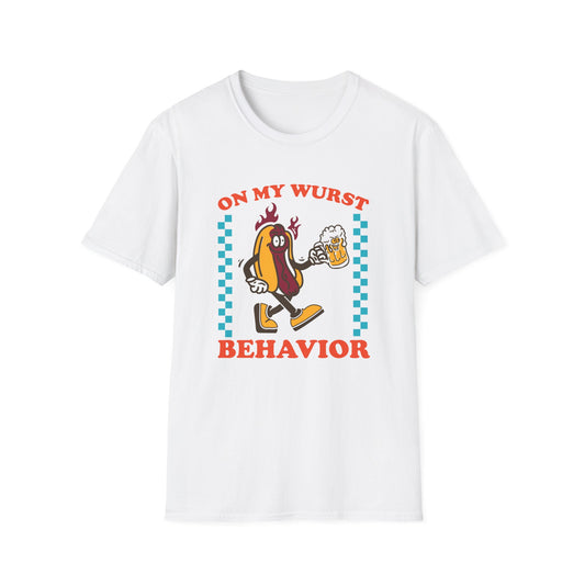 On My Wurst Behavior Oktoberfest Unisex Softstyle T-Shirt