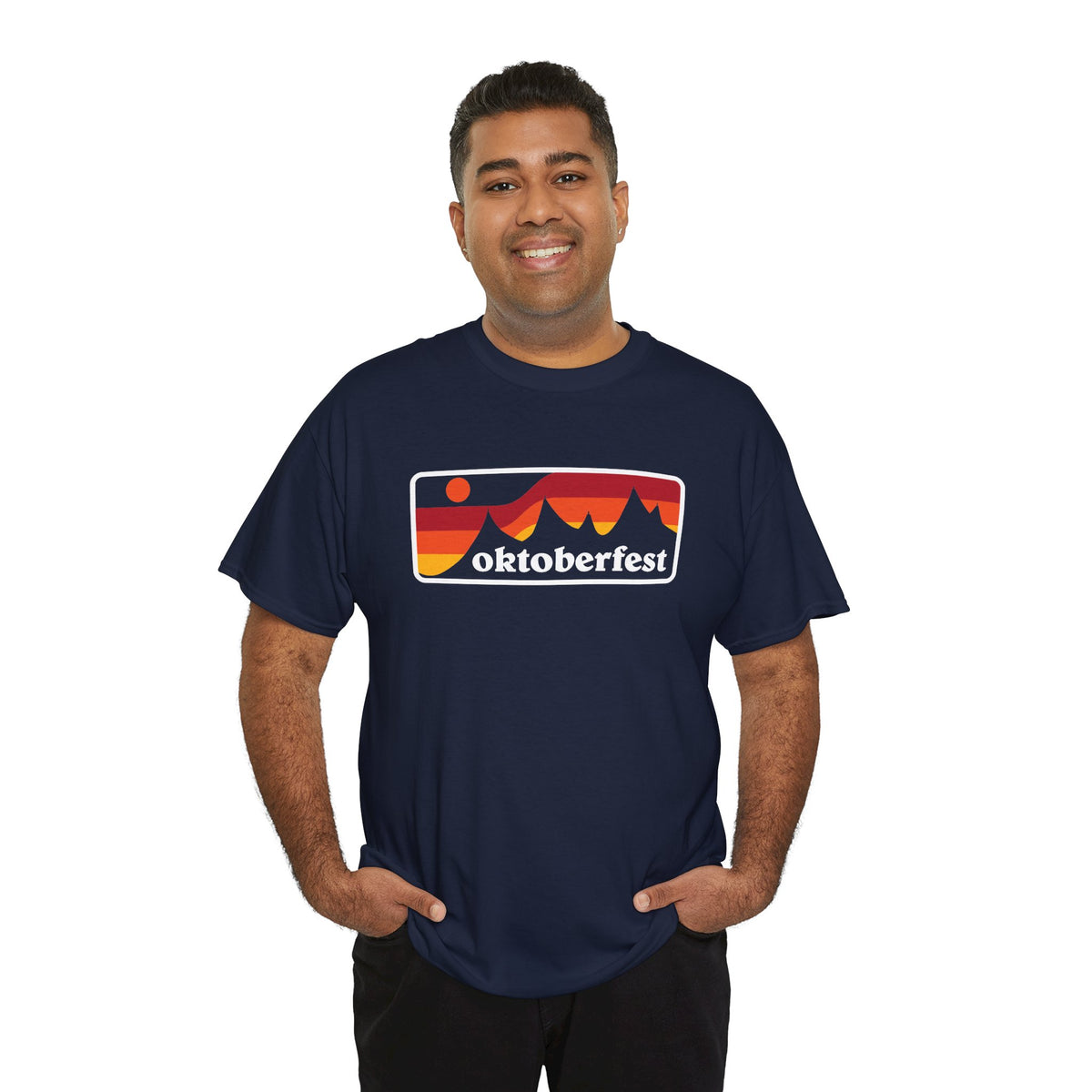 Oktoberfest Retro Mountains T-Shirt