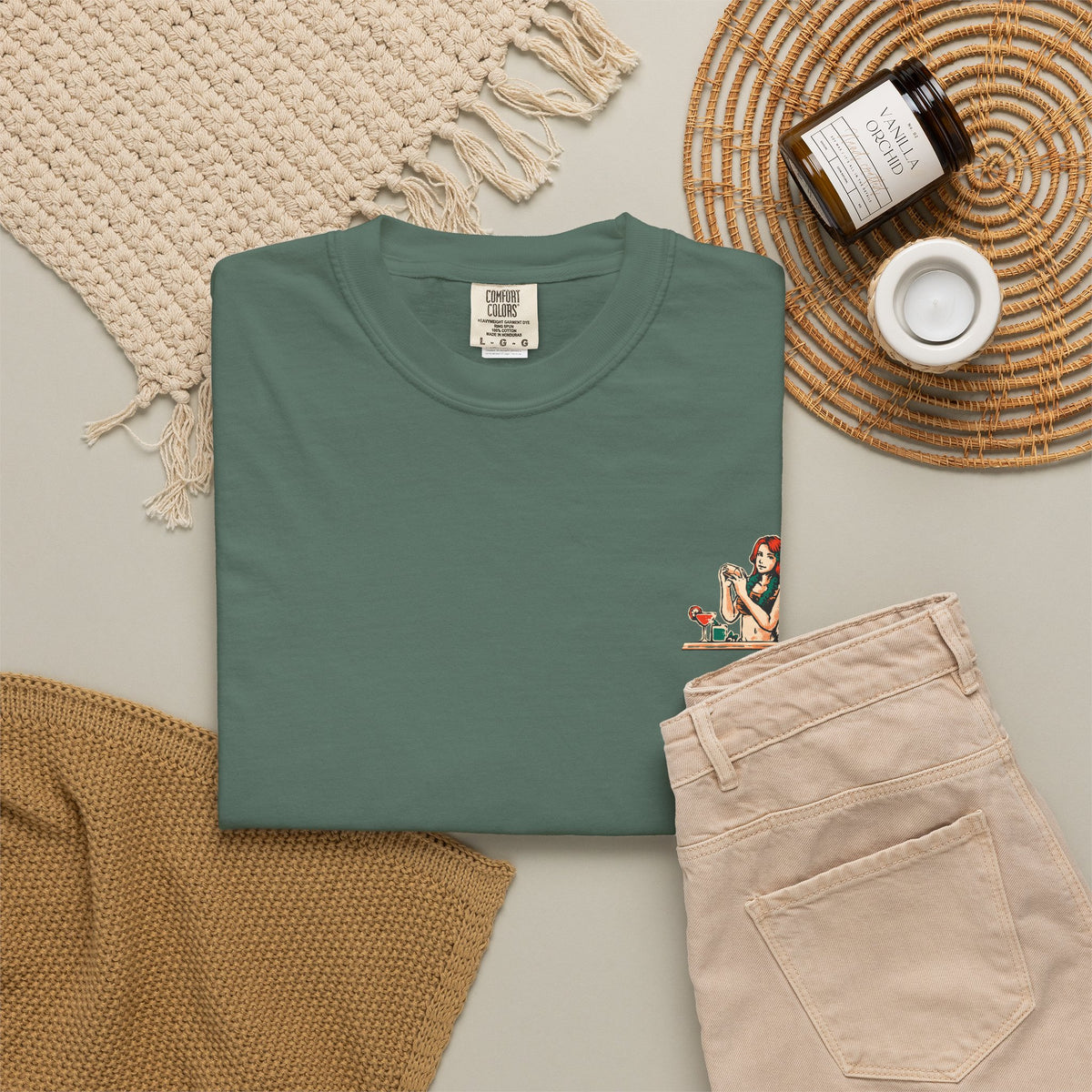 Drink in Nature T-Shirt — "Thirst Things First" Bar Graphic