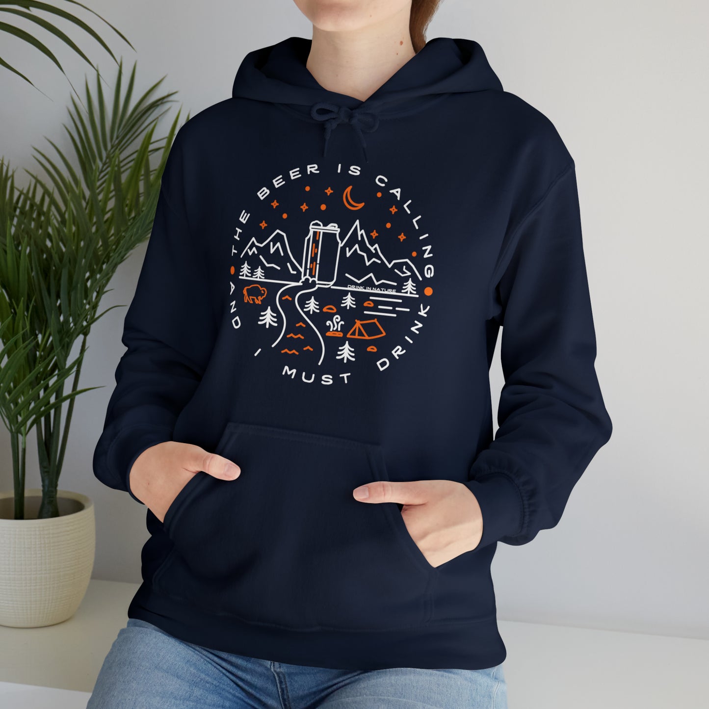 The Beer is Calling Unisex Heavy Blend™ Hooded Sweatshirt