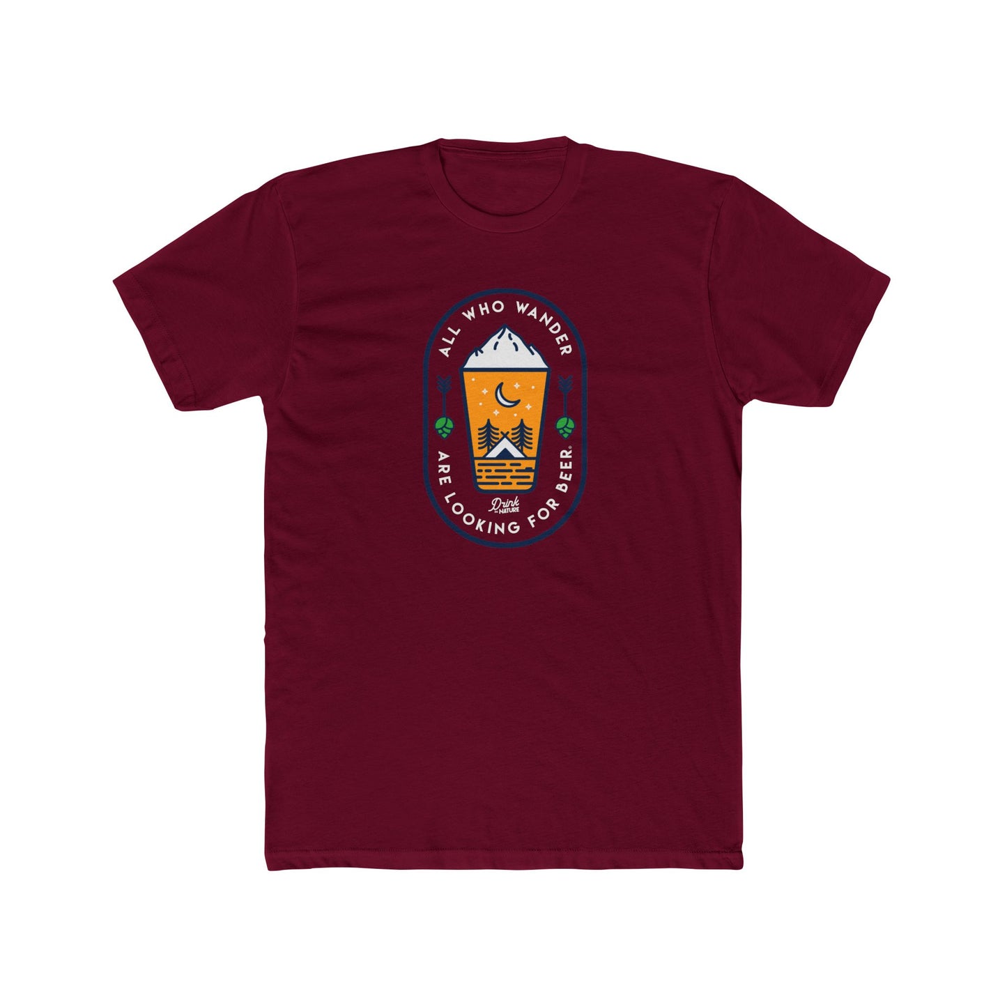 All Who Wander Are Looking For Beer Camping T‑Shirt
