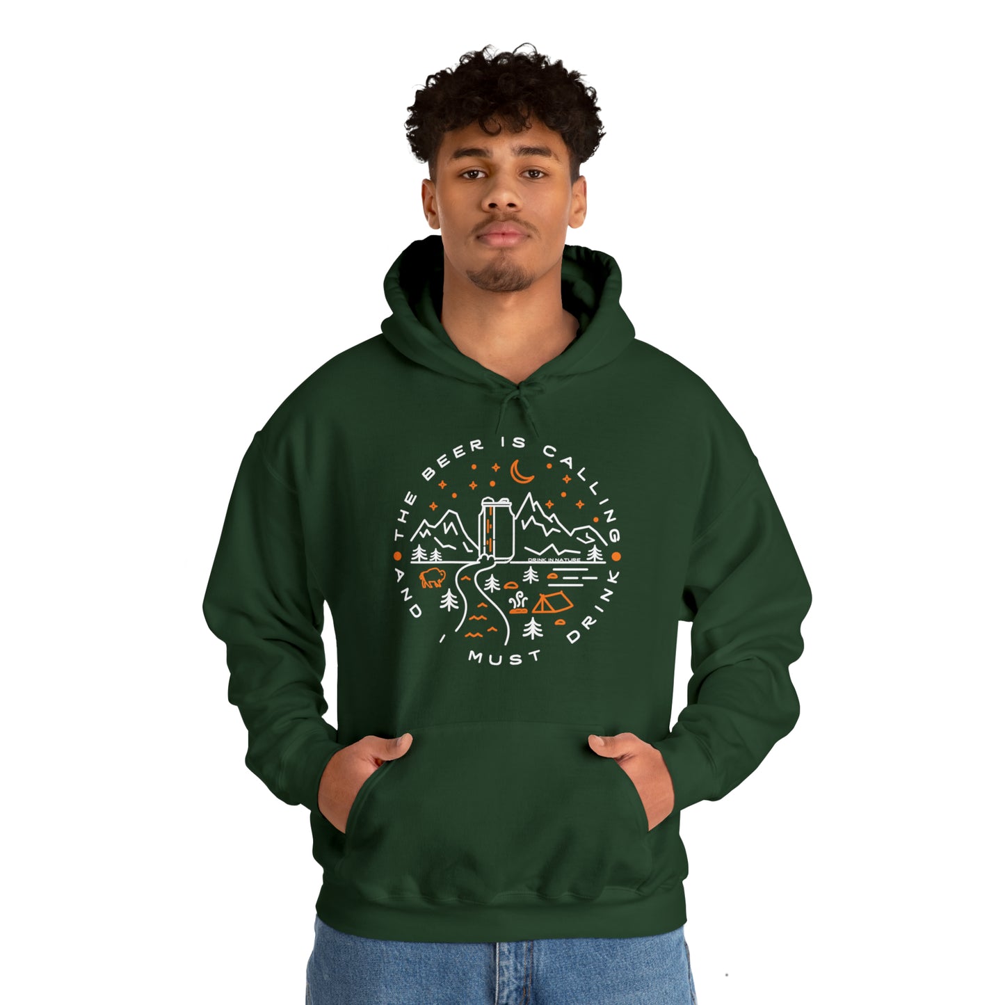 The Beer is Calling Unisex Heavy Blend™ Hooded Sweatshirt