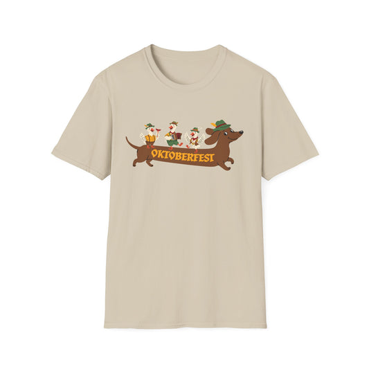 Oktoberfest Dachshund T-Shirt — Cute Sausage Dog Parade Beer Festival Tee