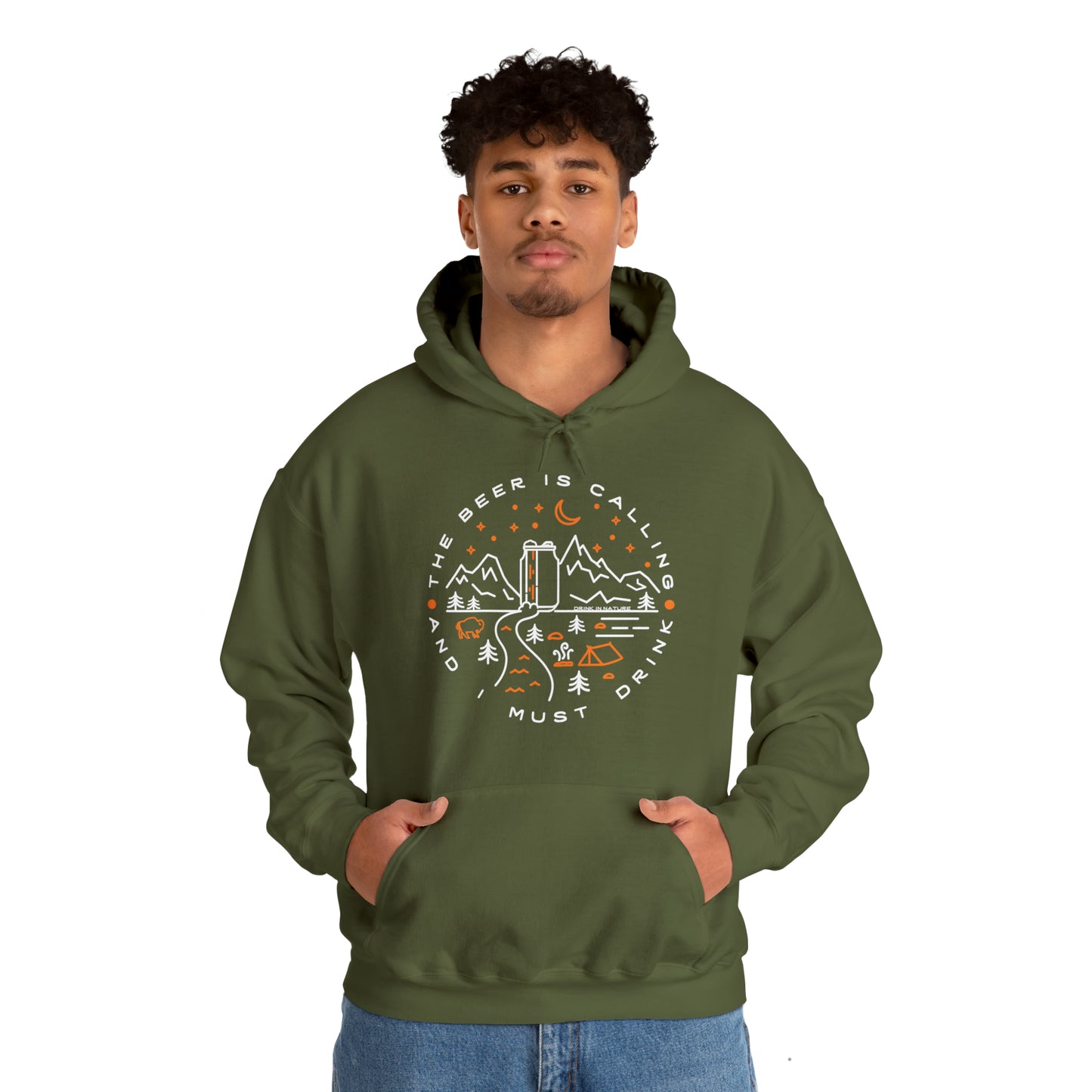 The Beer is Calling Unisex Heavy Blend™ Hooded Sweatshirt