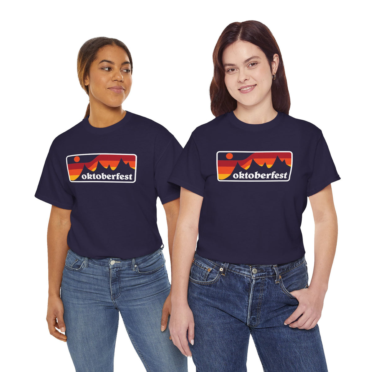 Oktoberfest Retro Mountains T-Shirt