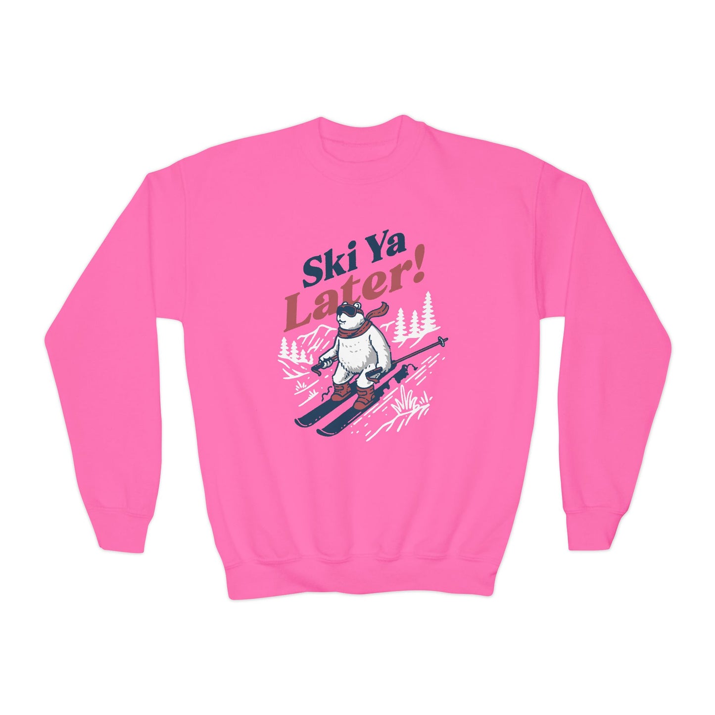 Ski Ya Later Youth Crewneck Sweatshirt