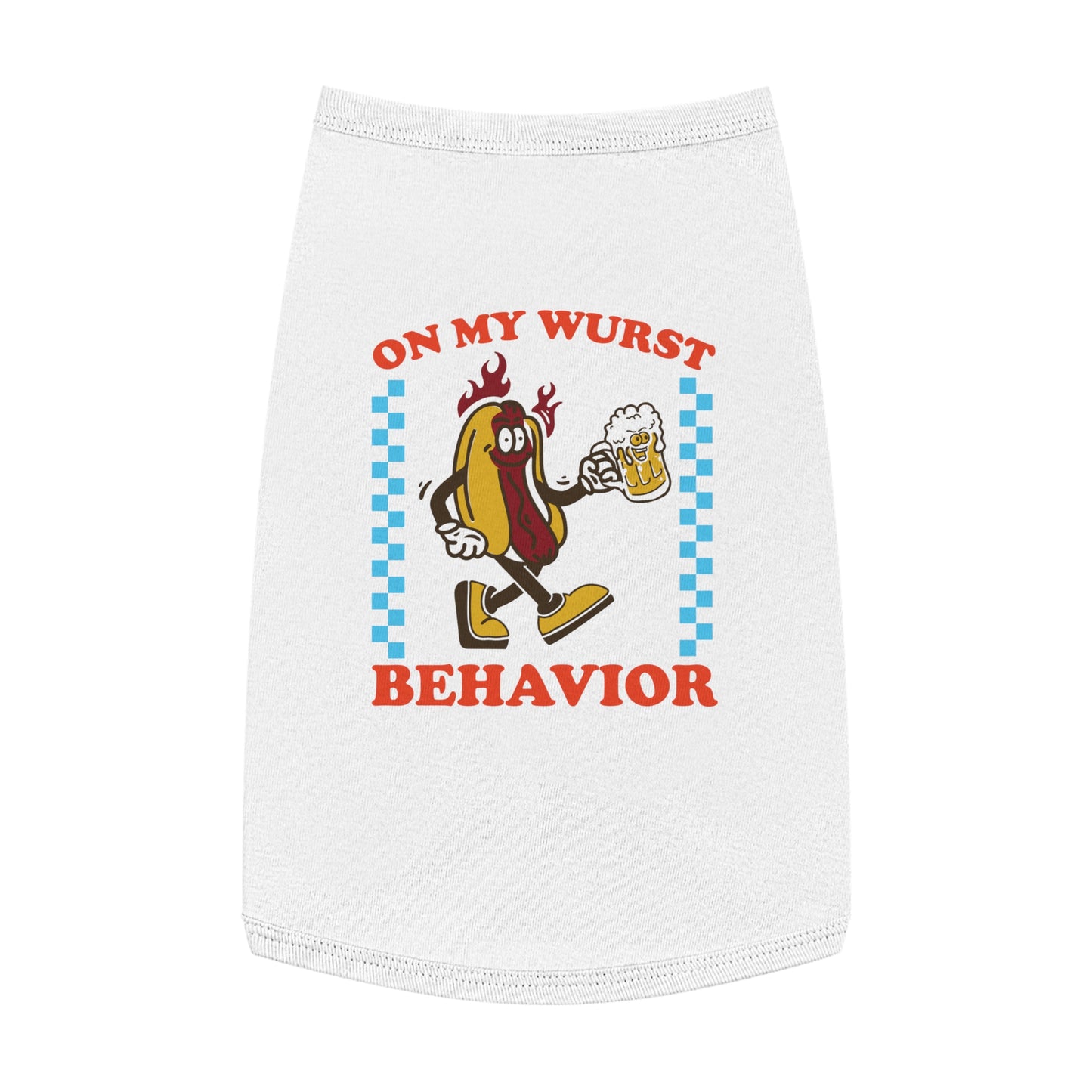 On My Wurst Behavior Oktoberfest Pet Tank Top