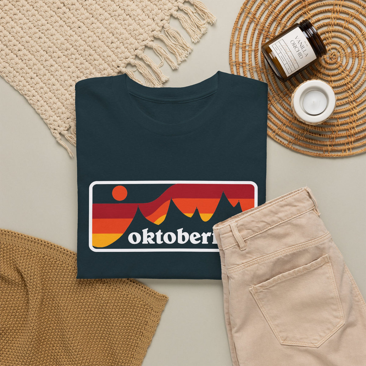 Oktoberfest Retro Mountains T-Shirt