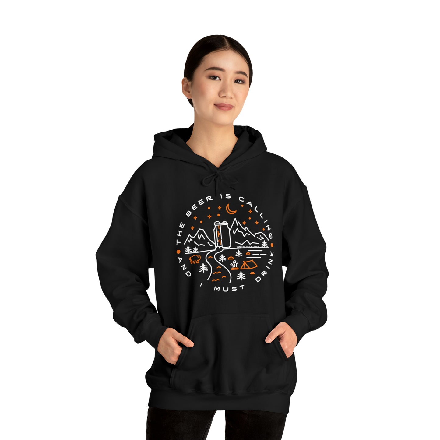 The Beer is Calling Unisex Heavy Blend™ Hooded Sweatshirt