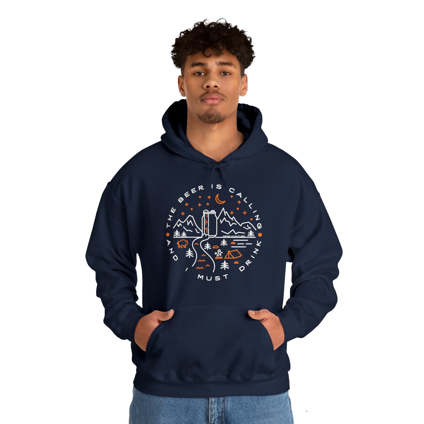 The Beer is Calling Unisex Heavy Blend™ Hooded Sweatshirt