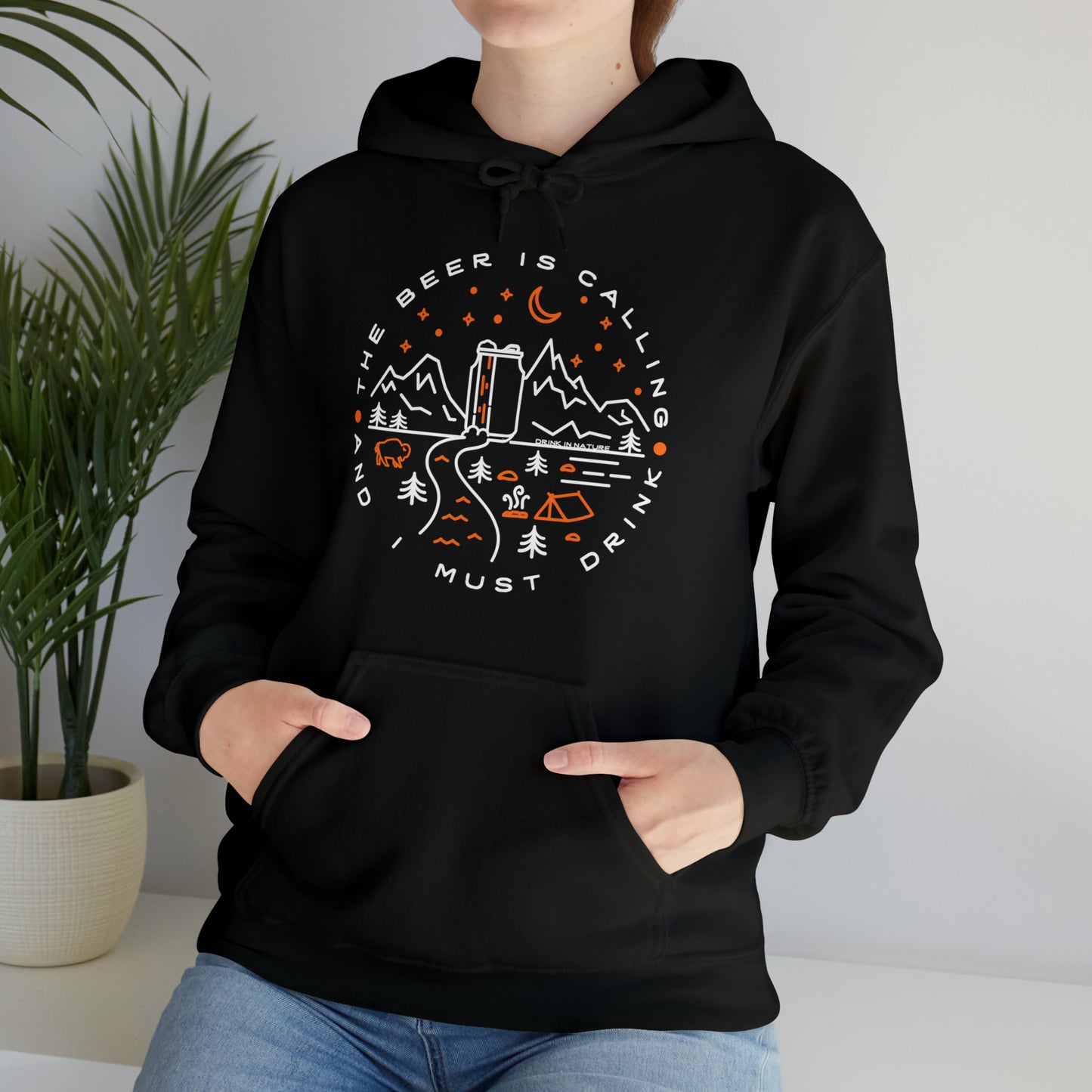 The Beer is Calling Unisex Heavy Blend™ Hooded Sweatshirt