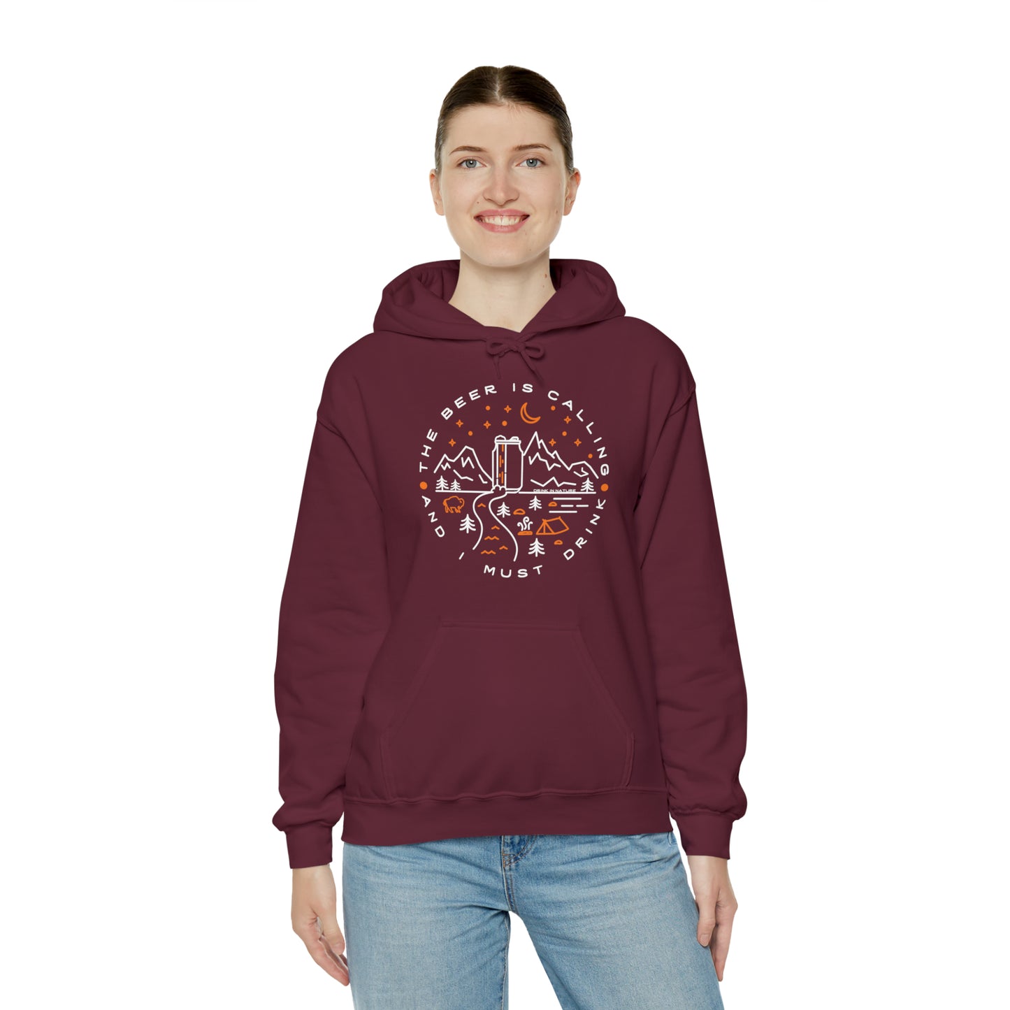 The Beer is Calling Unisex Heavy Blend™ Hooded Sweatshirt