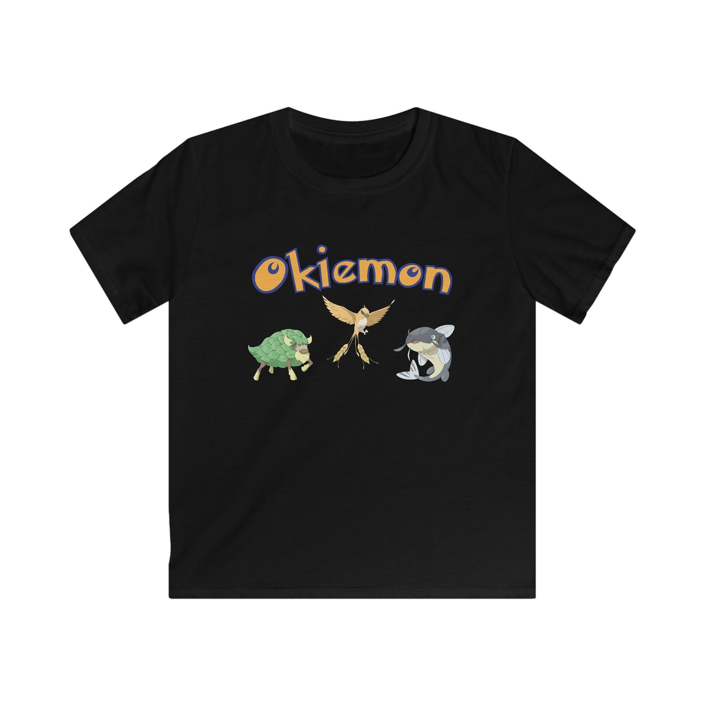 Kids "Okiemon" Tee - Monster Trio Graphic Shirt