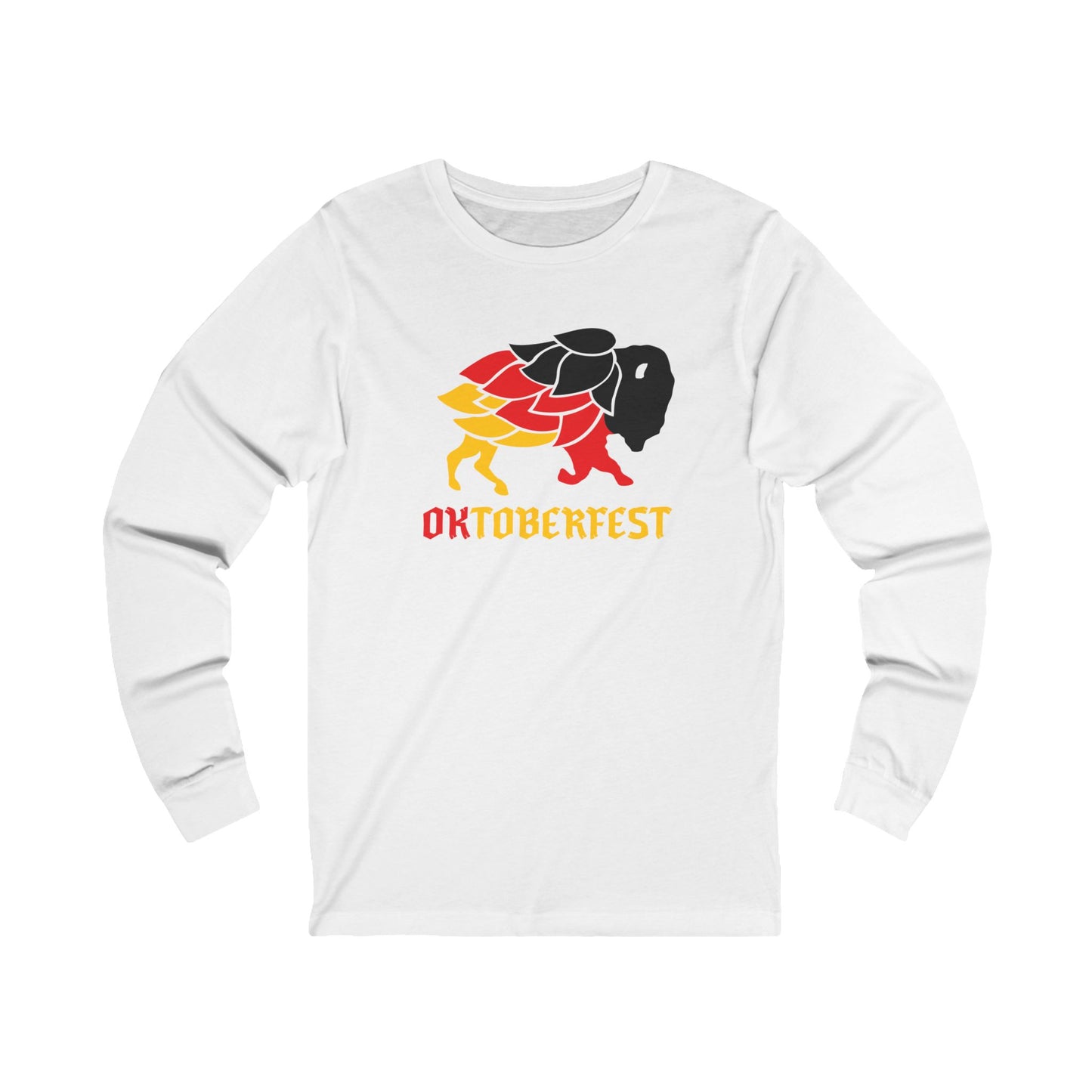 Oktoberfest Hop Bison Unisex Jersey Long Sleeve Tee