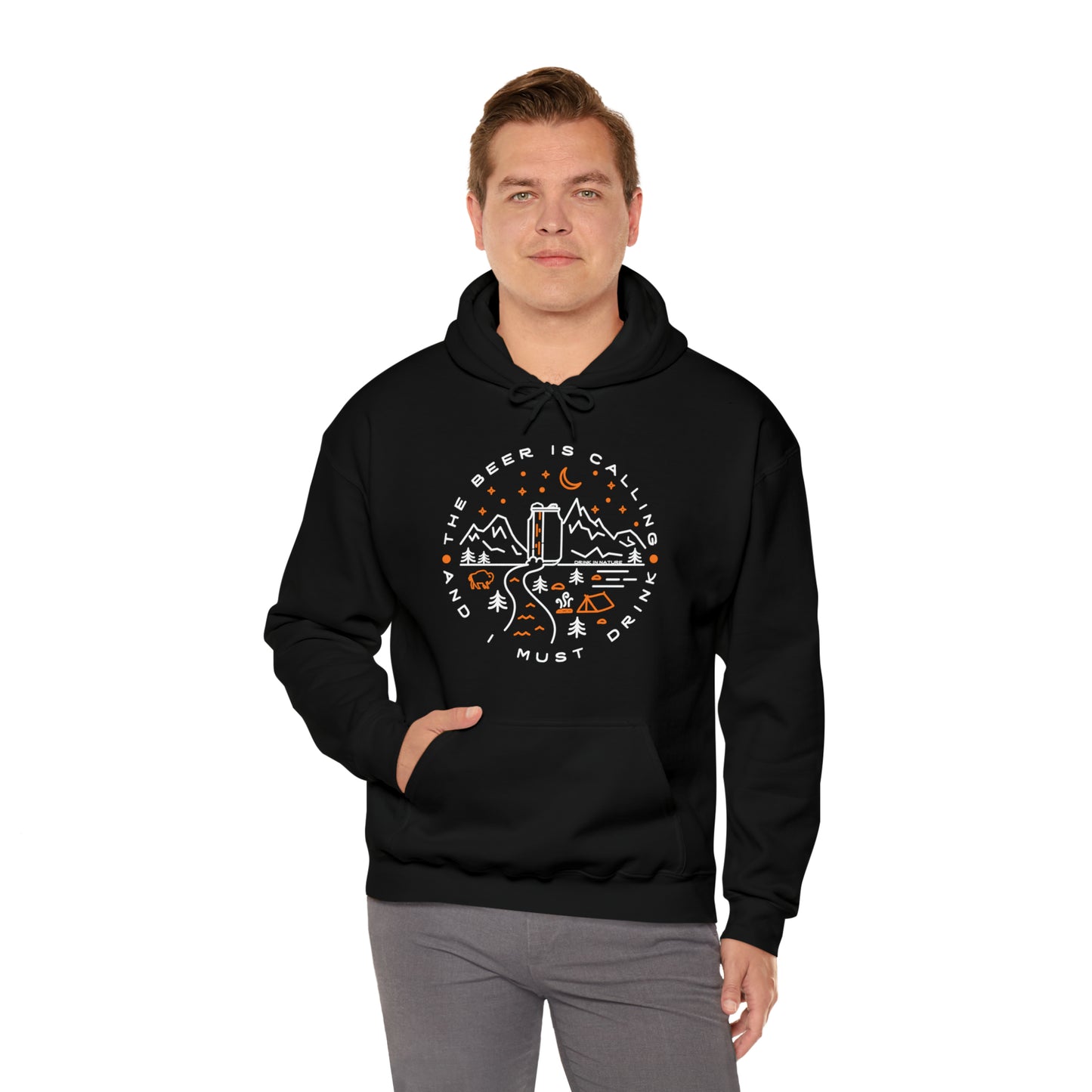 The Beer is Calling Unisex Heavy Blend™ Hooded Sweatshirt