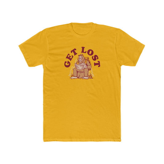 Get Lost Bigfoot Unisex Cotton Crew Tee