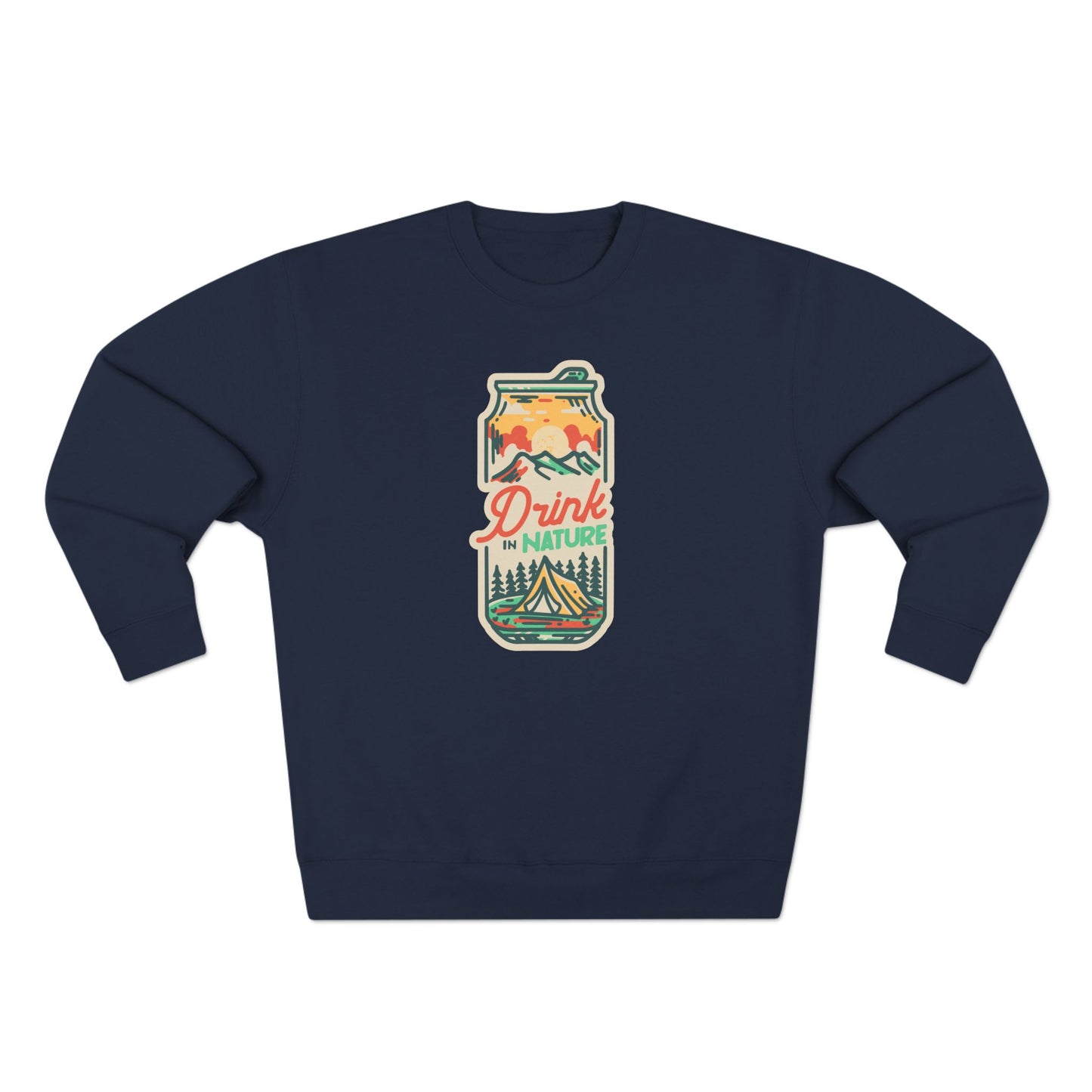 Drink in Nature Unisex Premium Crewneck Sweatshirt