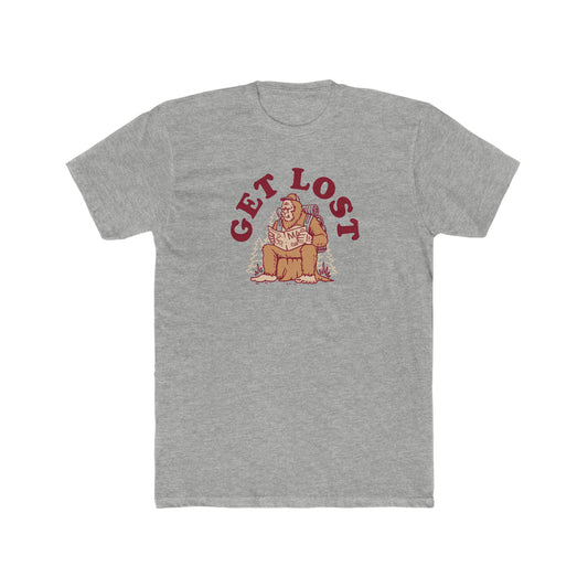 Get Lost Bigfoot Unisex Cotton Crew Tee