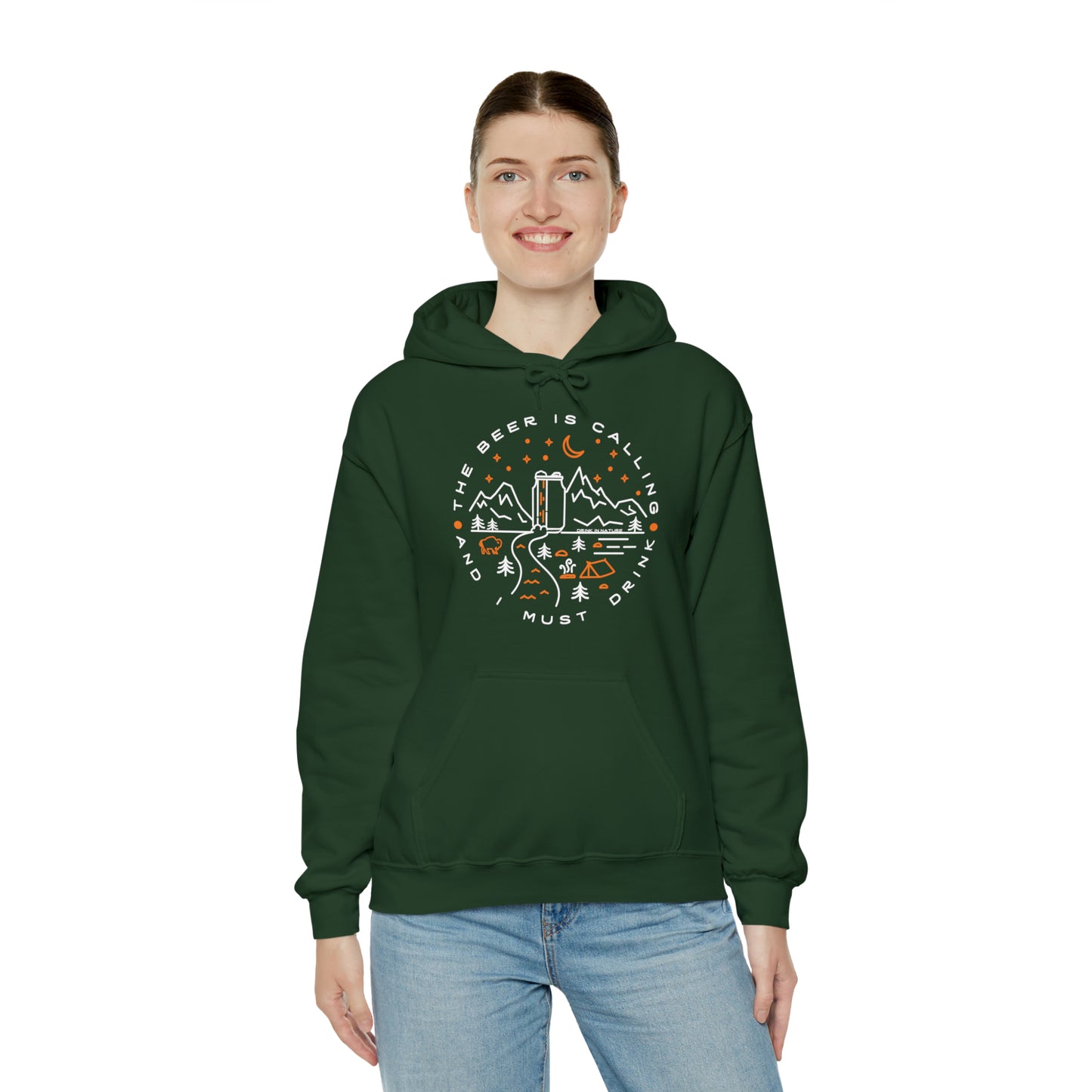 The Beer is Calling Unisex Heavy Blend™ Hooded Sweatshirt