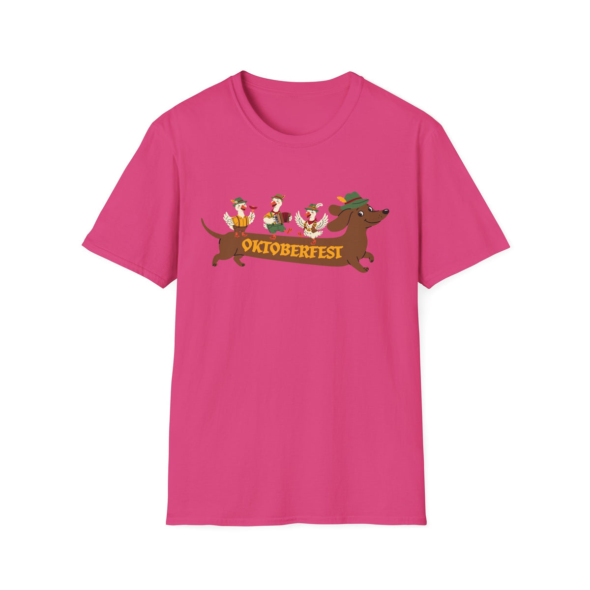 Oktoberfest Dachshund T-Shirt — Cute Sausage Dog Parade Beer Festival Tee