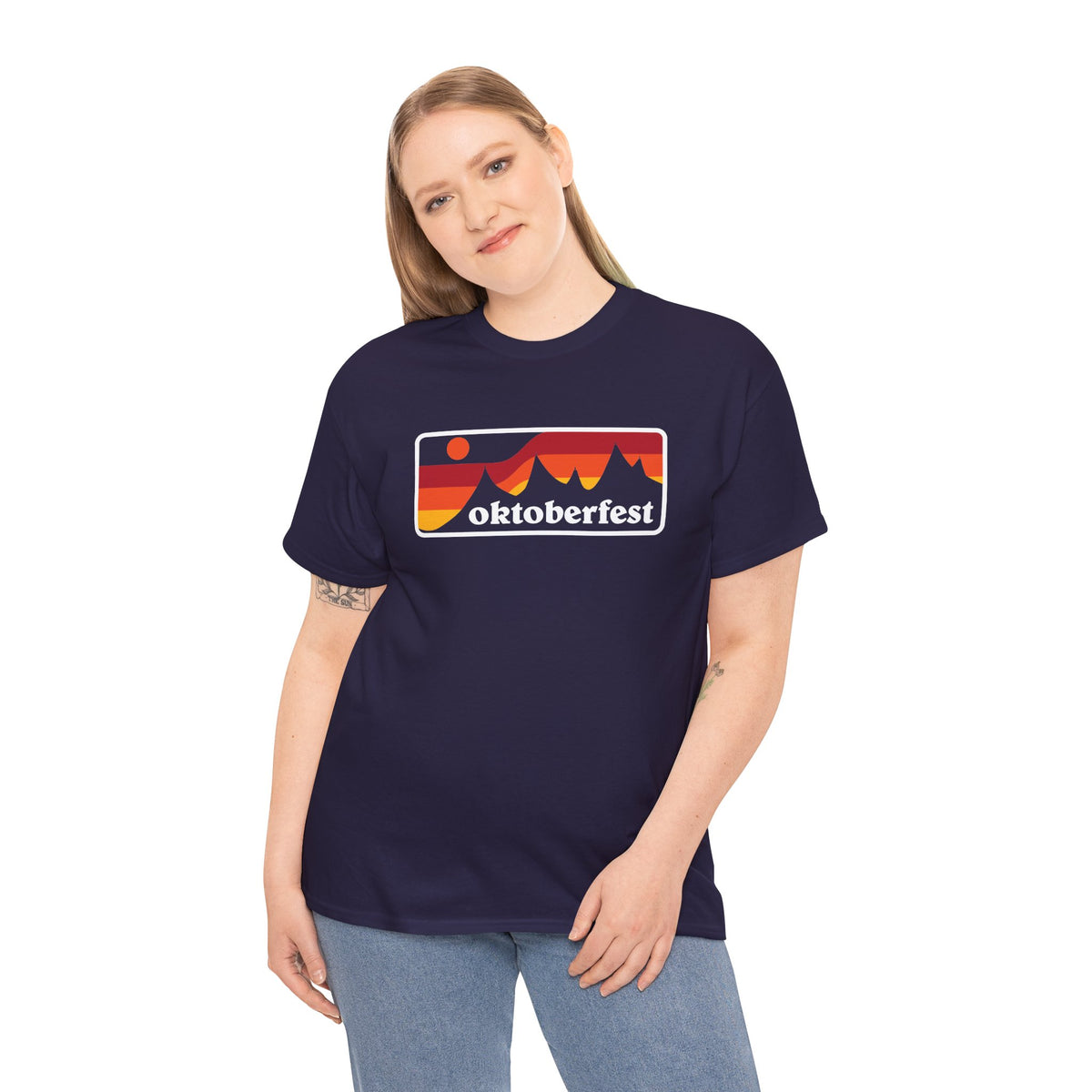 Oktoberfest Retro Mountains T-Shirt
