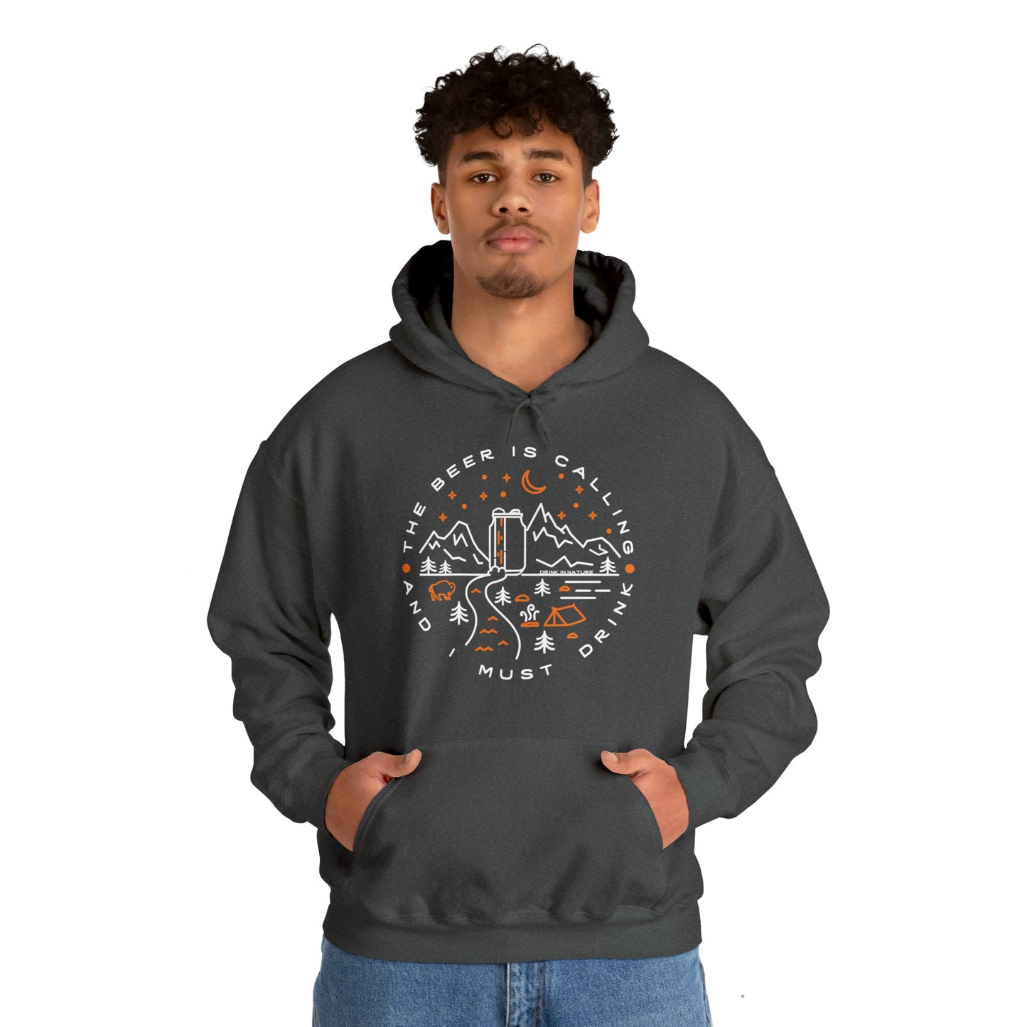 The Beer is Calling Unisex Heavy Blend™ Hooded Sweatshirt