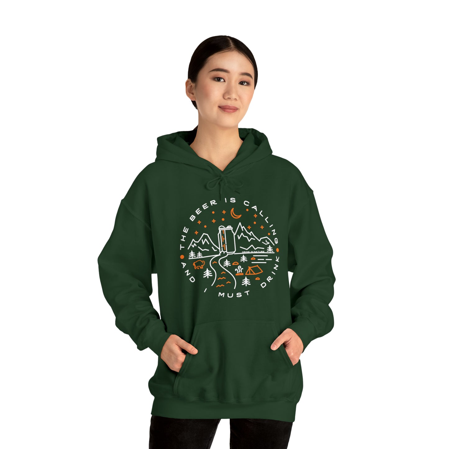 The Beer is Calling Unisex Heavy Blend™ Hooded Sweatshirt