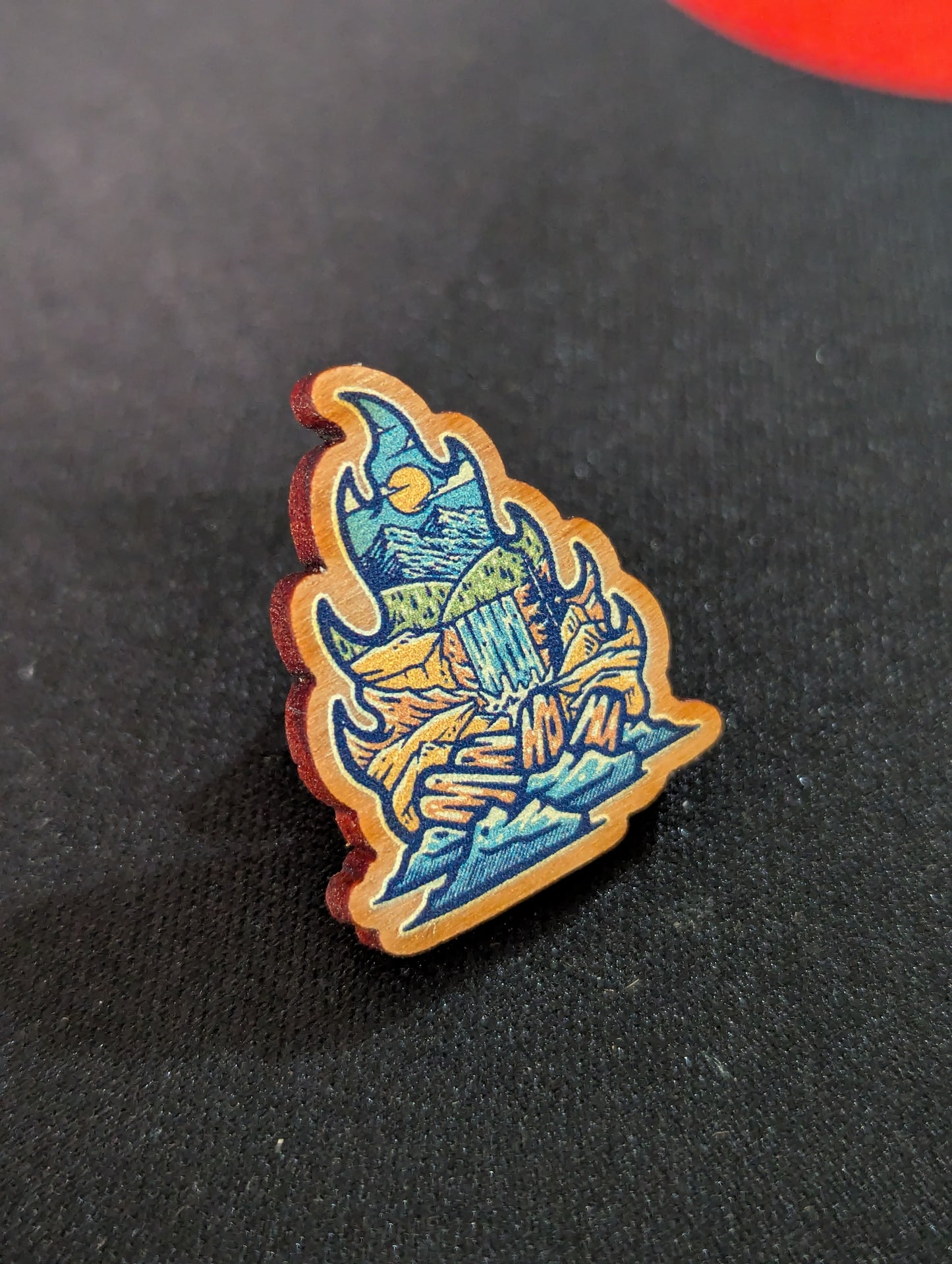 Campfire Wooden Pin