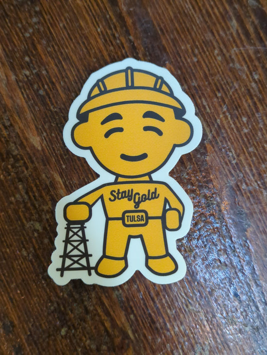 Golden Driller Sticker