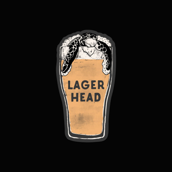 Lager Head Sticker – Drink in Nature